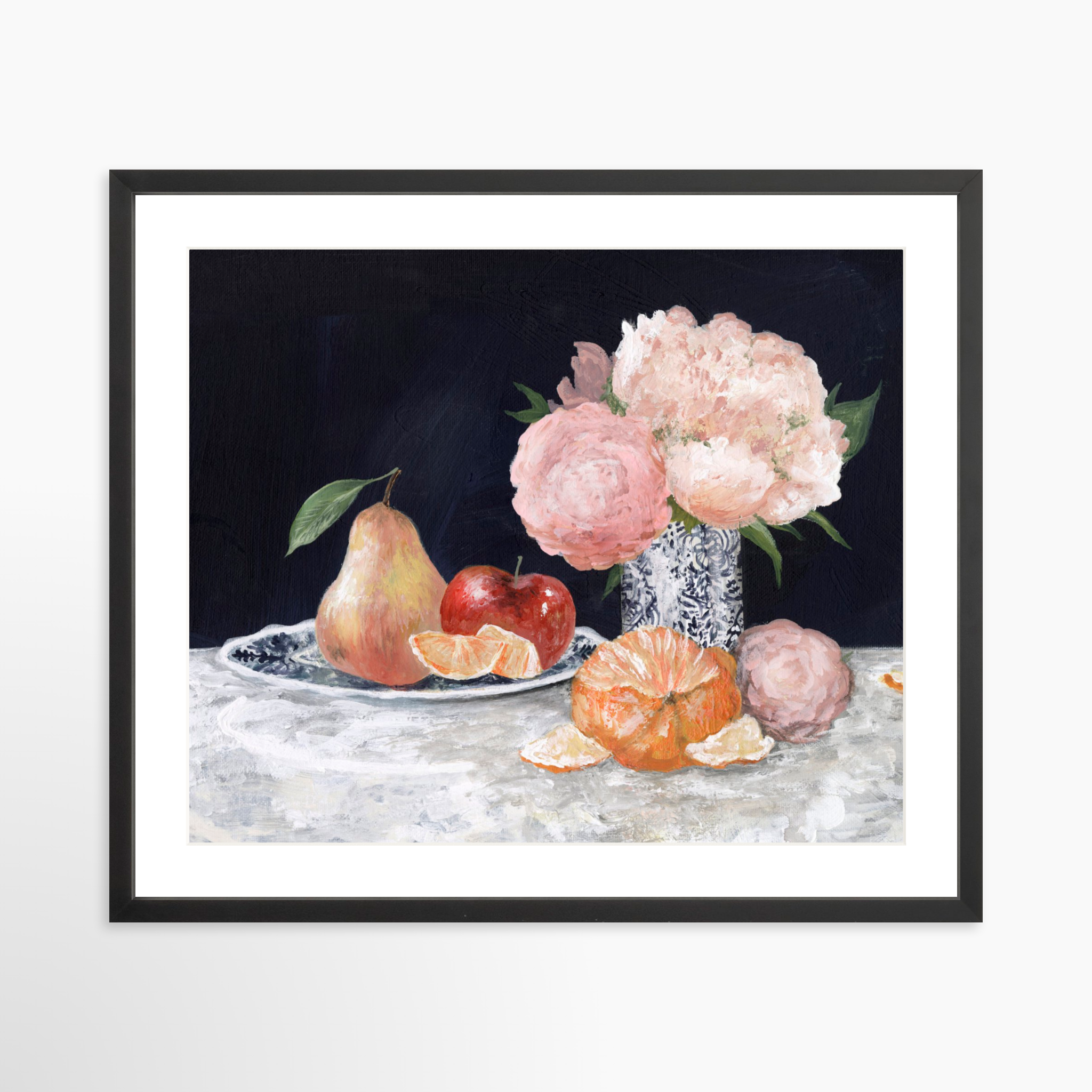 25x20 / Black Frame + White Mat