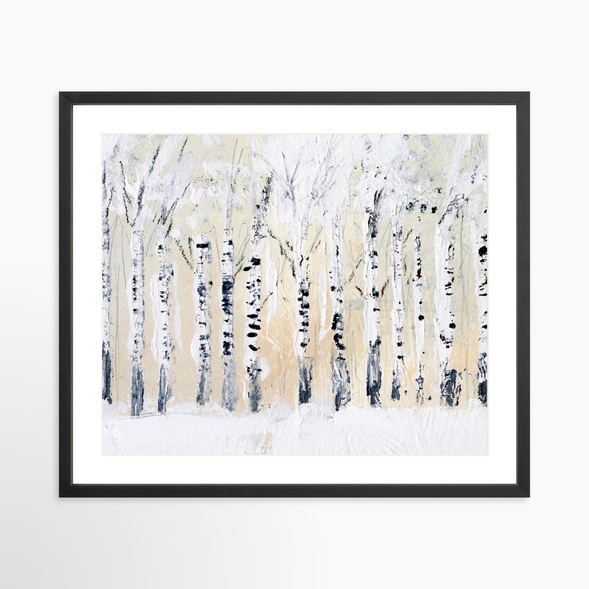 25x20 / Black Frame + White Mat