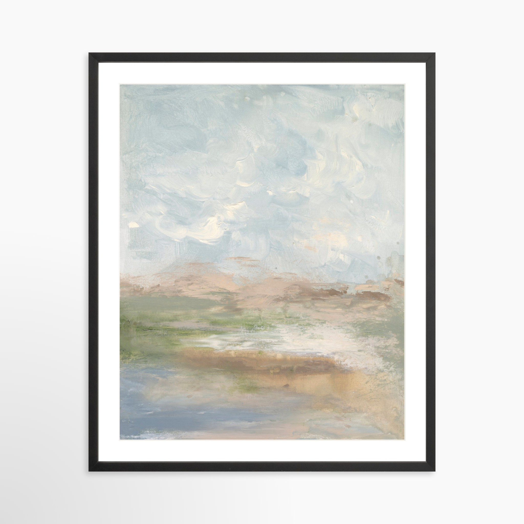 24x30 / Black Frame + White Mat