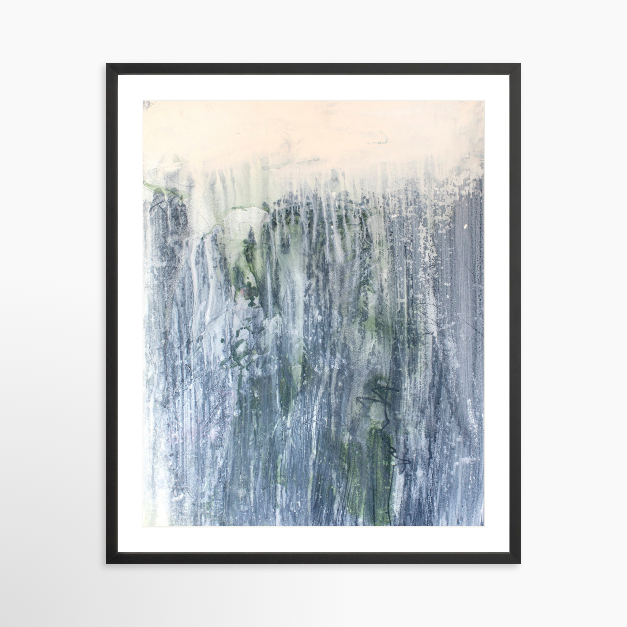 24x30 / Black Frame + White Mat