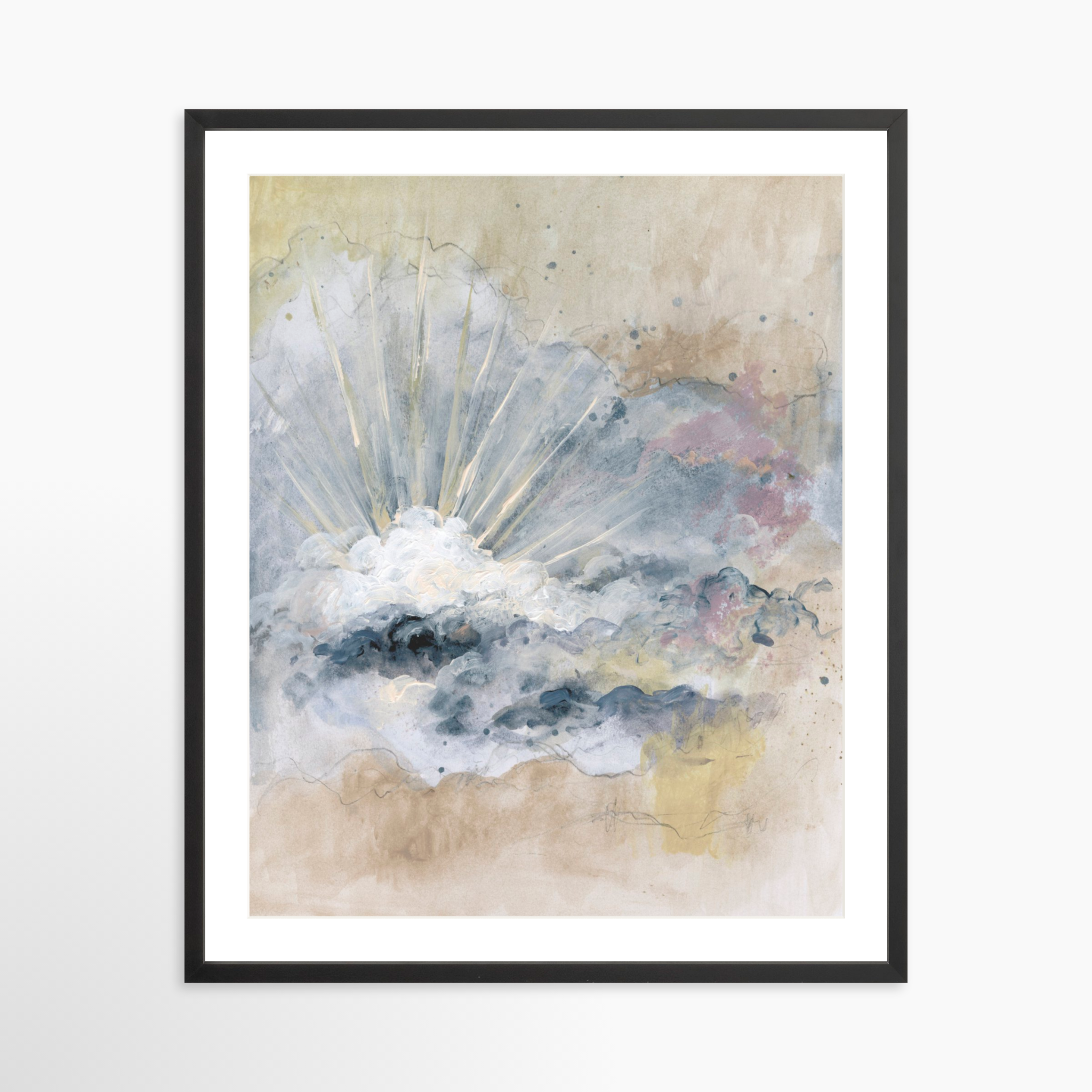 24x30 / Black Frame + White Mat