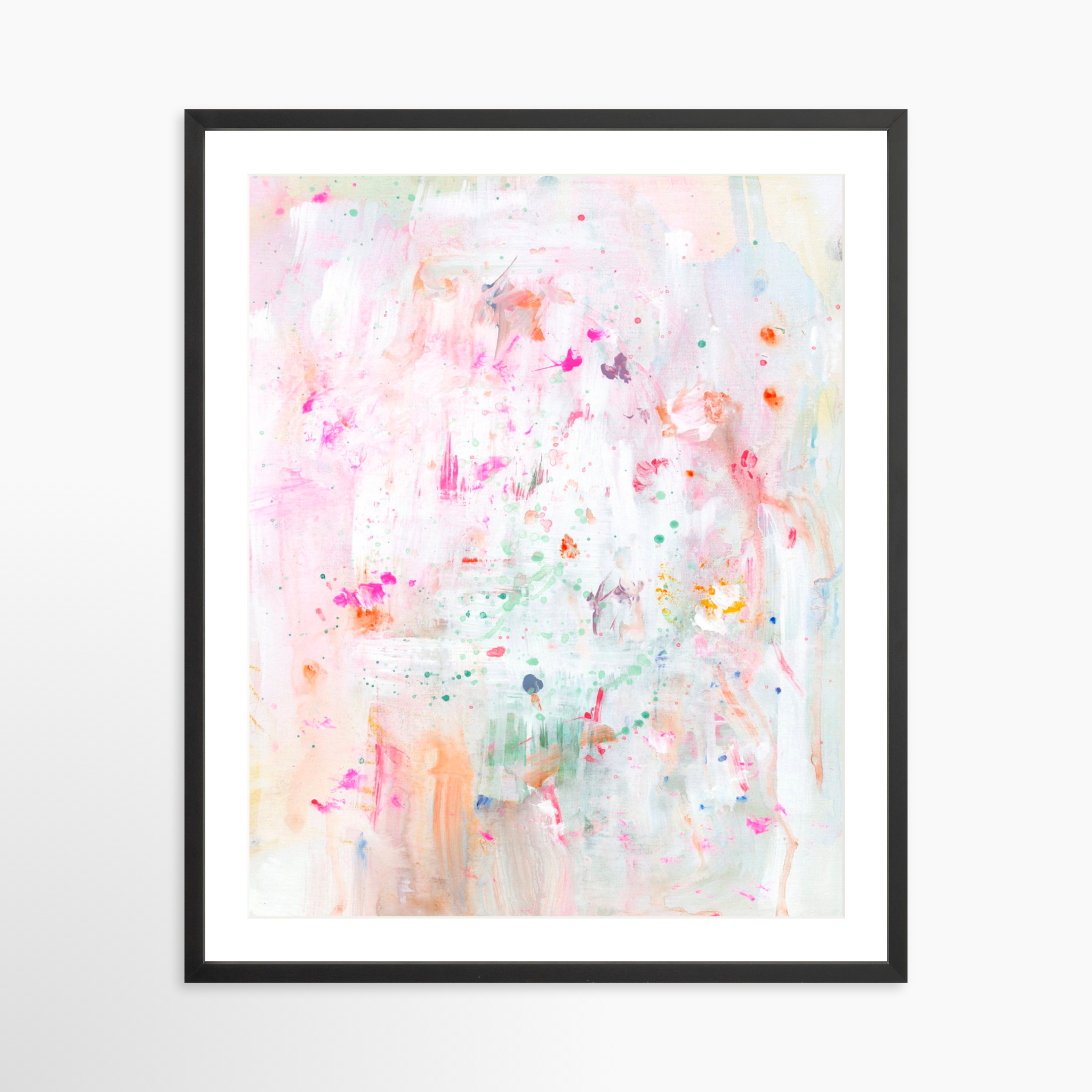 24x30 / Black Frame + White Mat