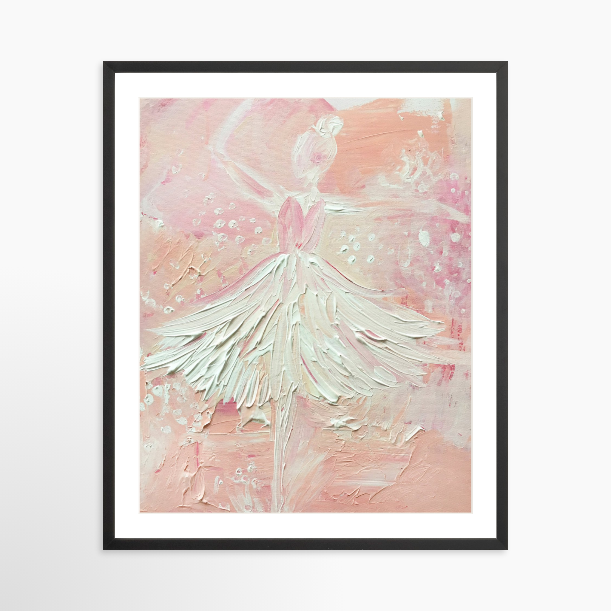 24x30 / Black Frame + White Mat