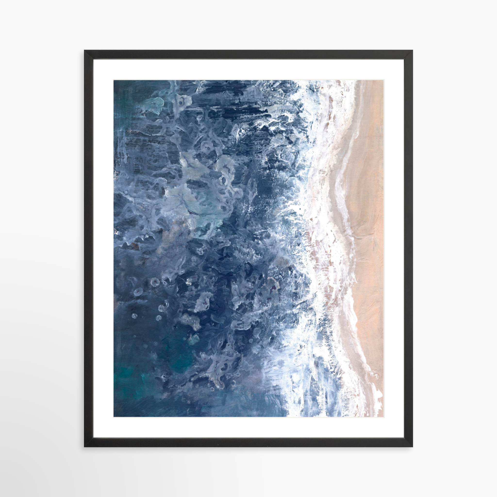 24x30 / Black Frame + White Mat