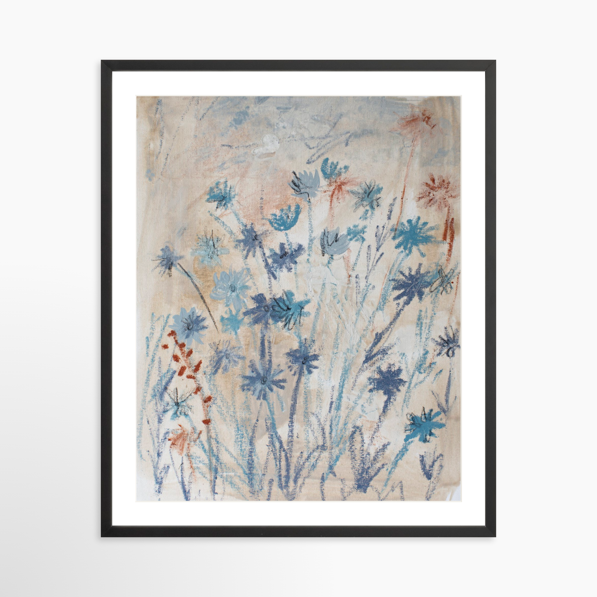24x30 / Black Frame + White Mat