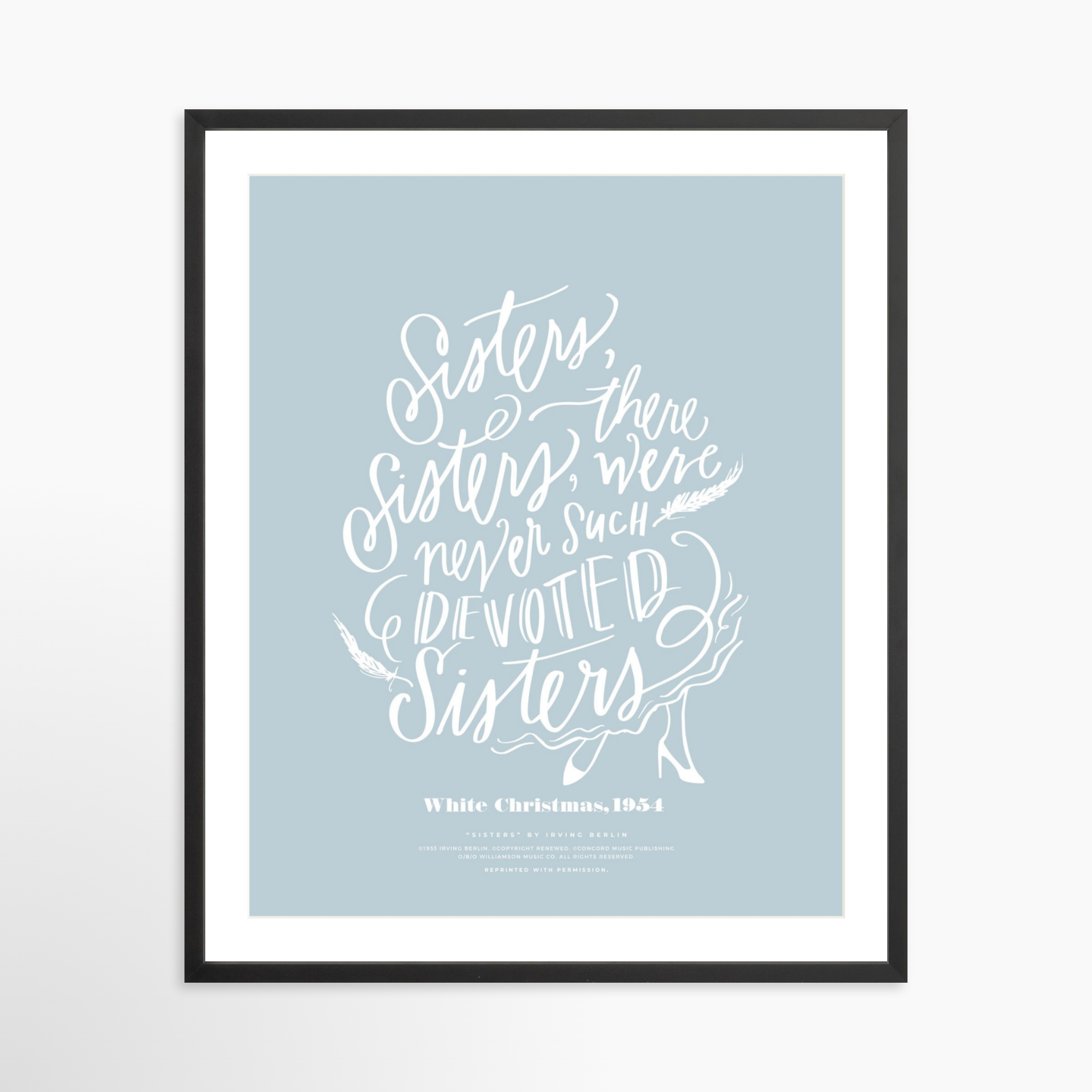 24x30 / Black Frame + White Mat