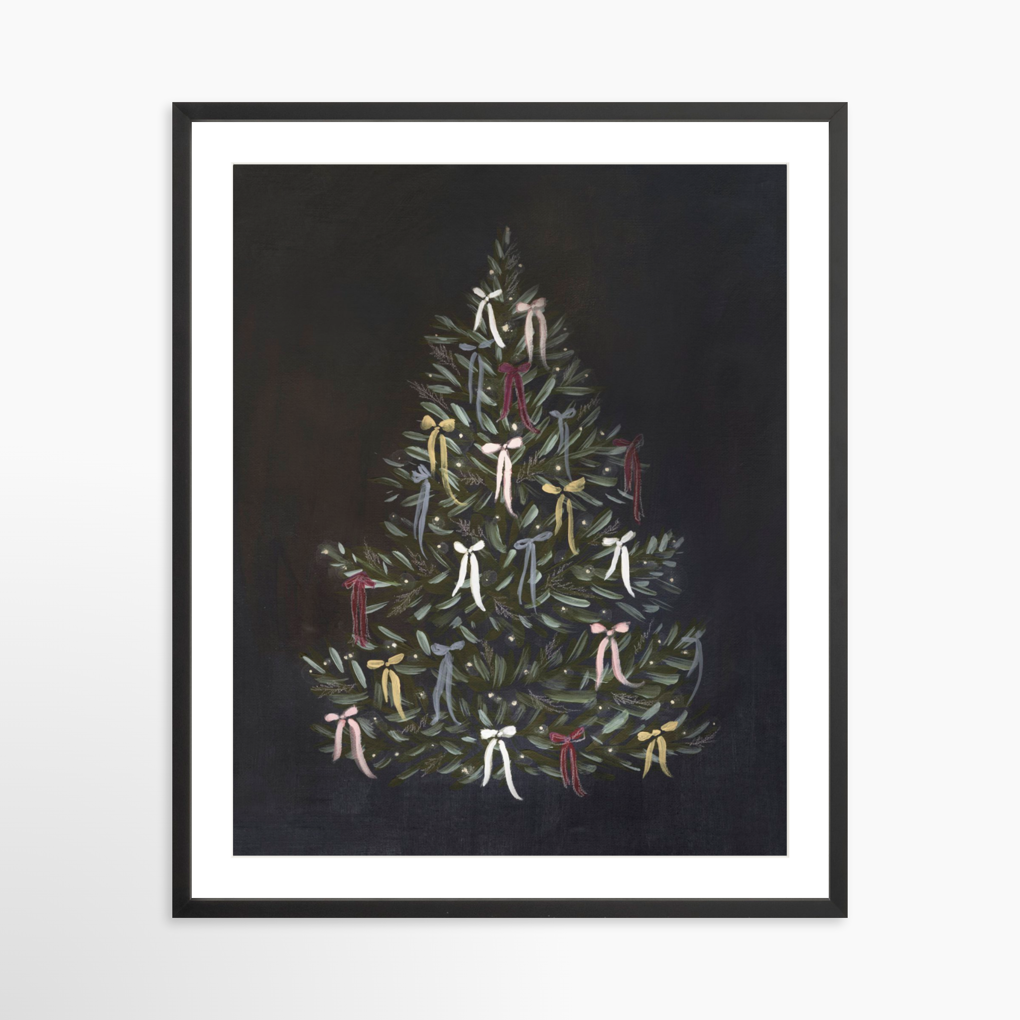 24x30 / Black Frame + White Mat