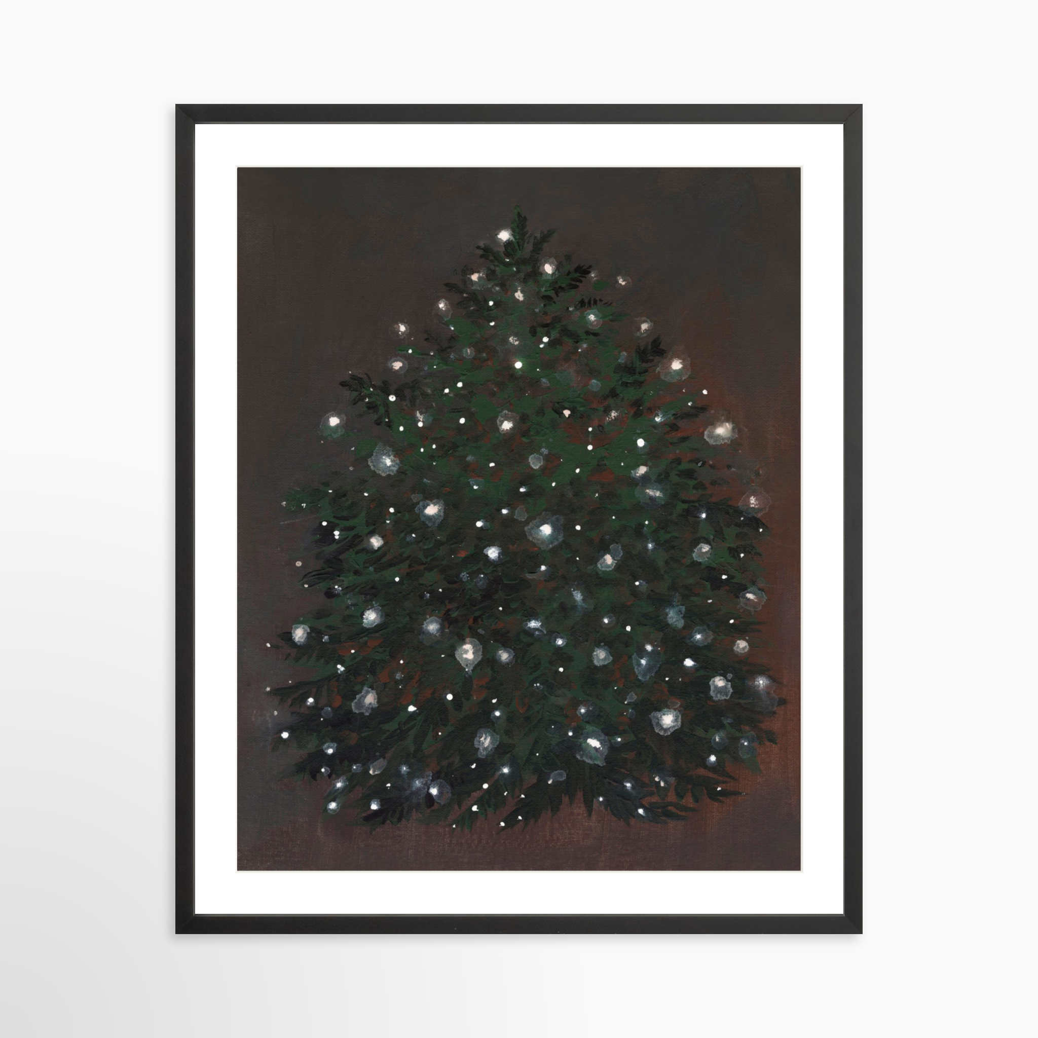24x30 / Black Frame + White Mat
