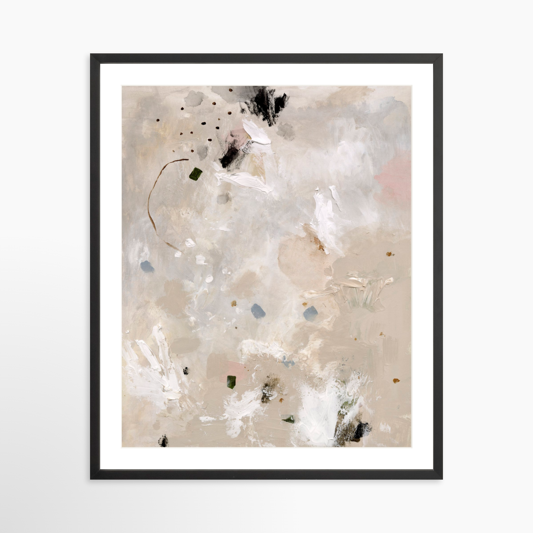 24x30 / Black Frame + White Mat