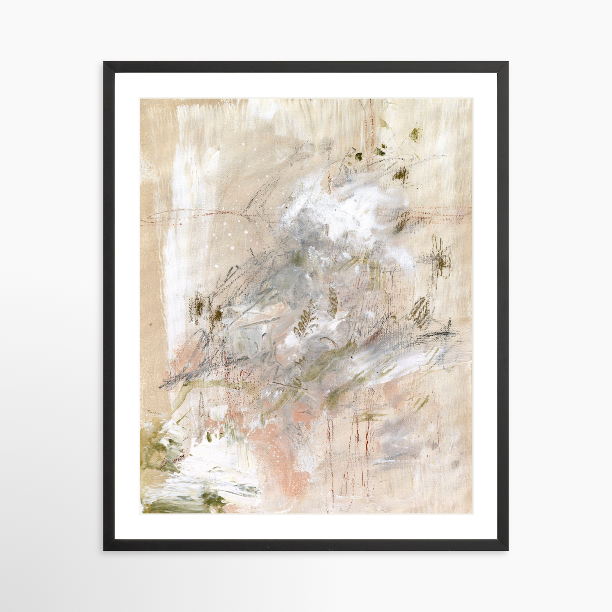 24x30 / Black Frame + White Mat