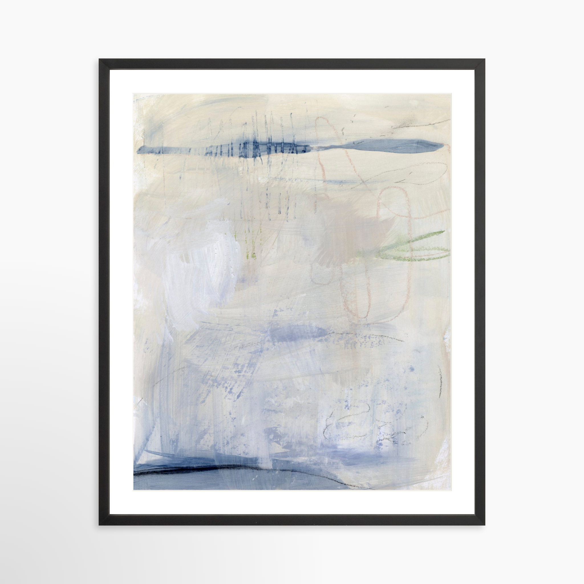 24x30 / Black Frame + White Mat