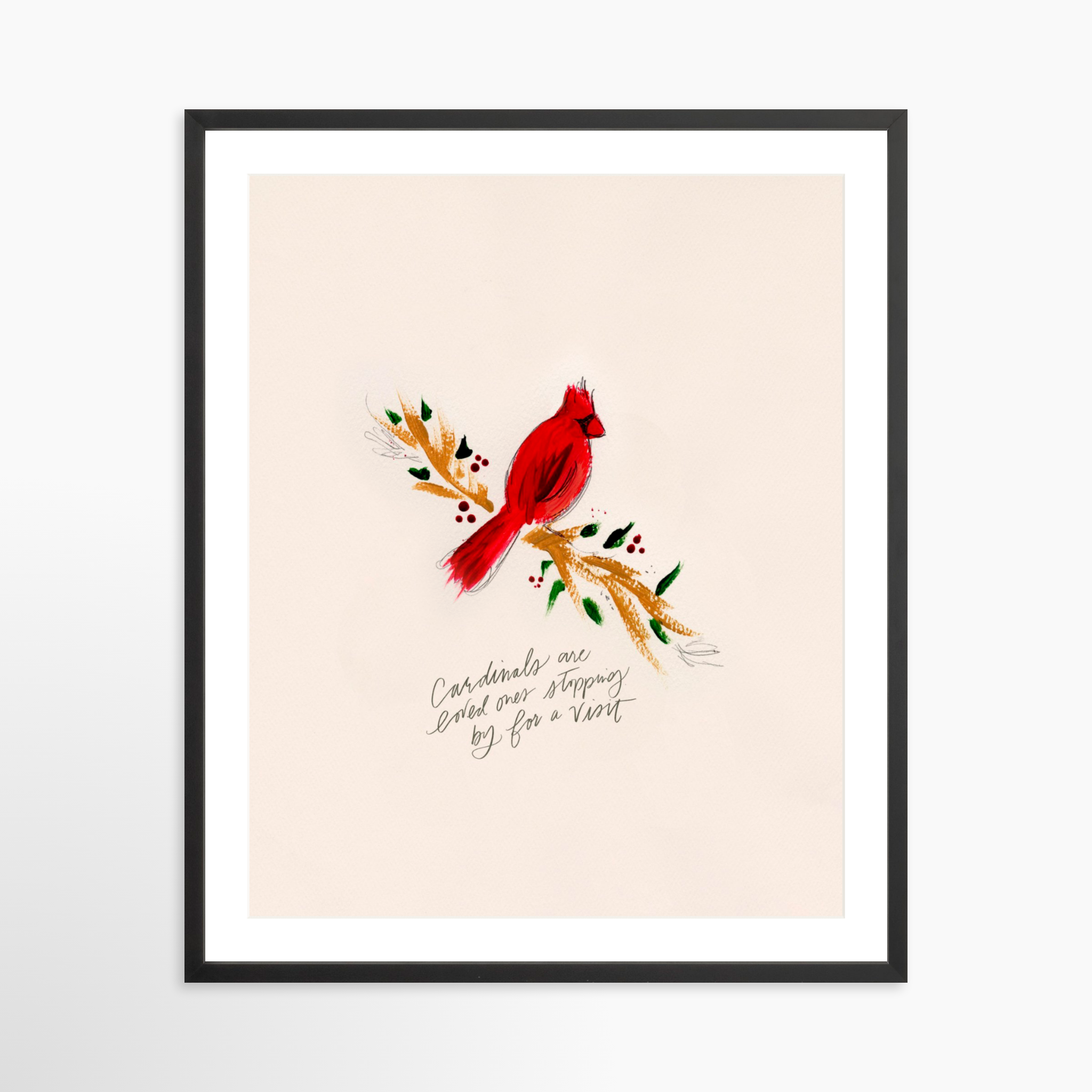 24x30 / Black Frame + White Mat