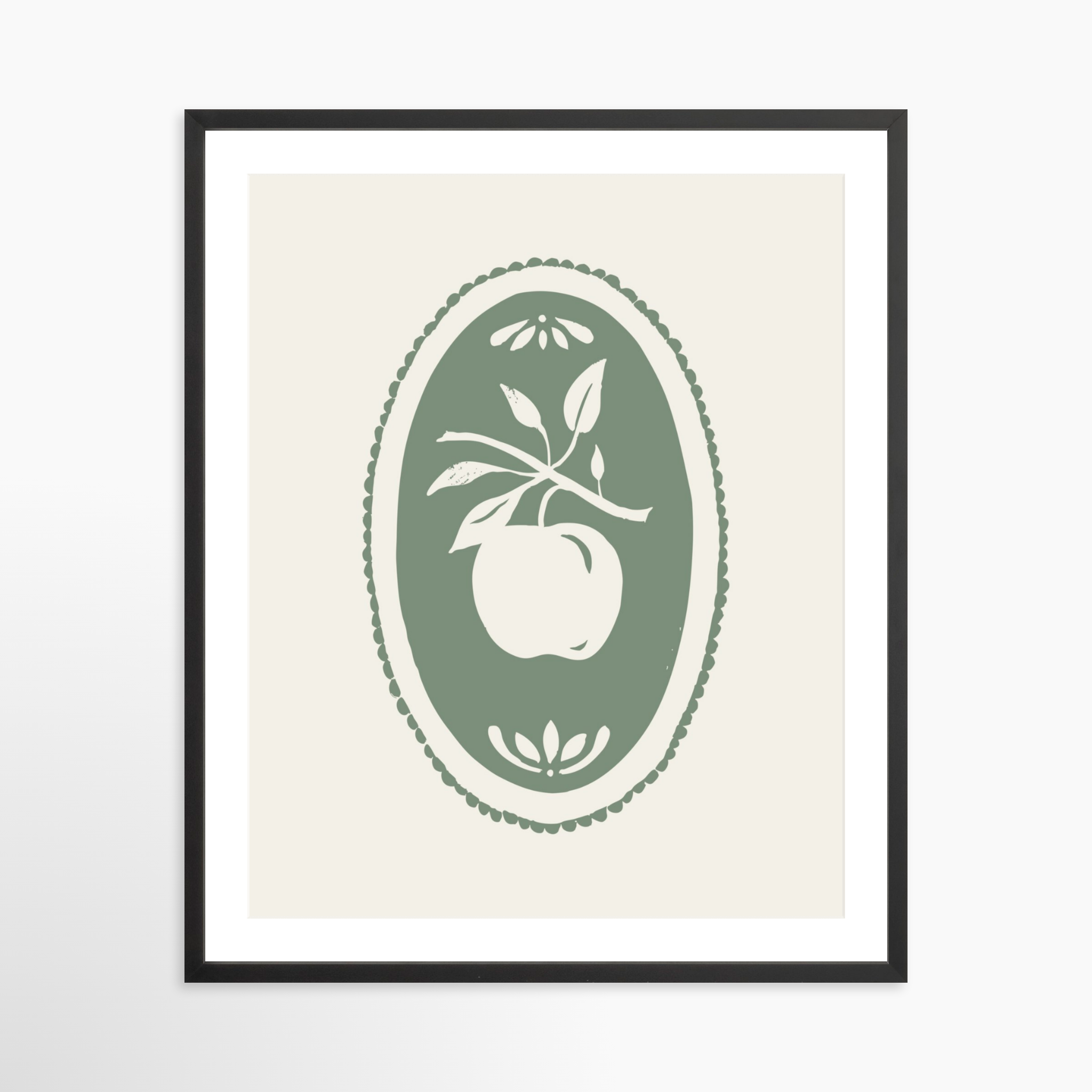 24x30 / Black Frame + White Mat