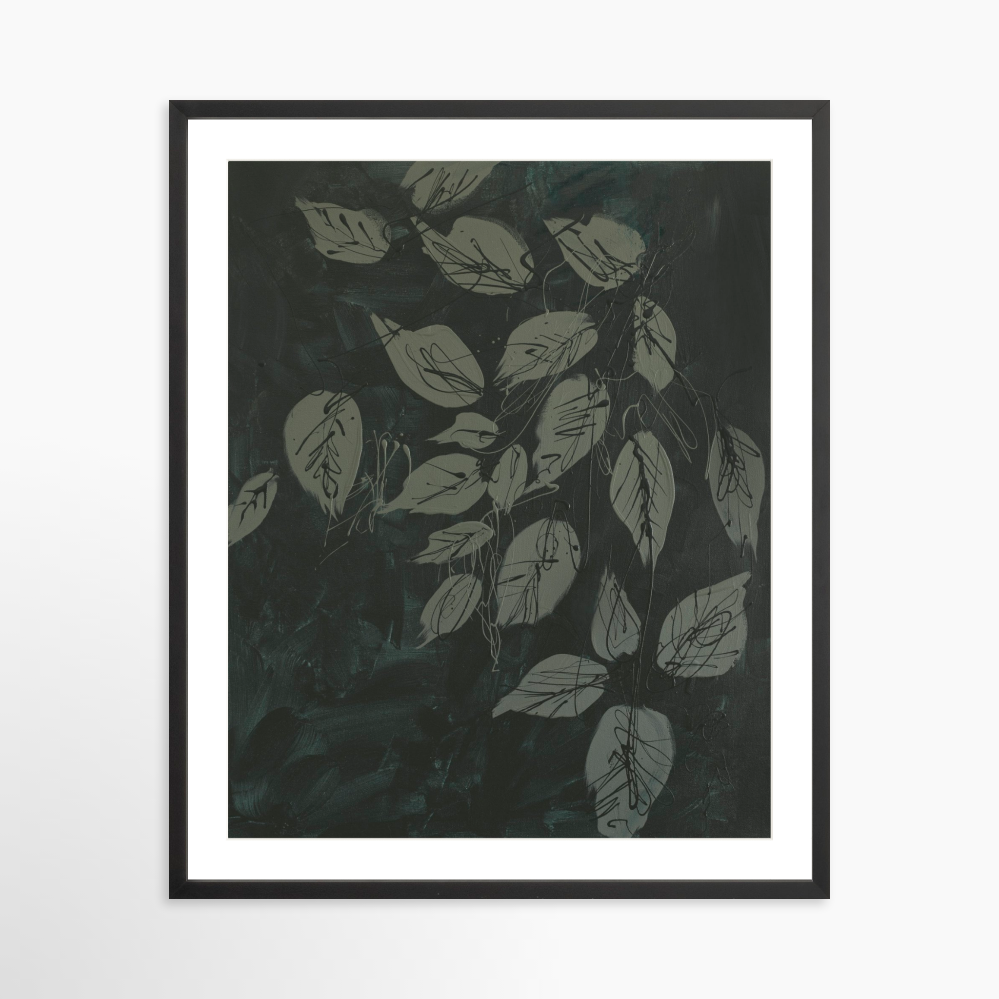 24x30 / Black Frame + White Mat