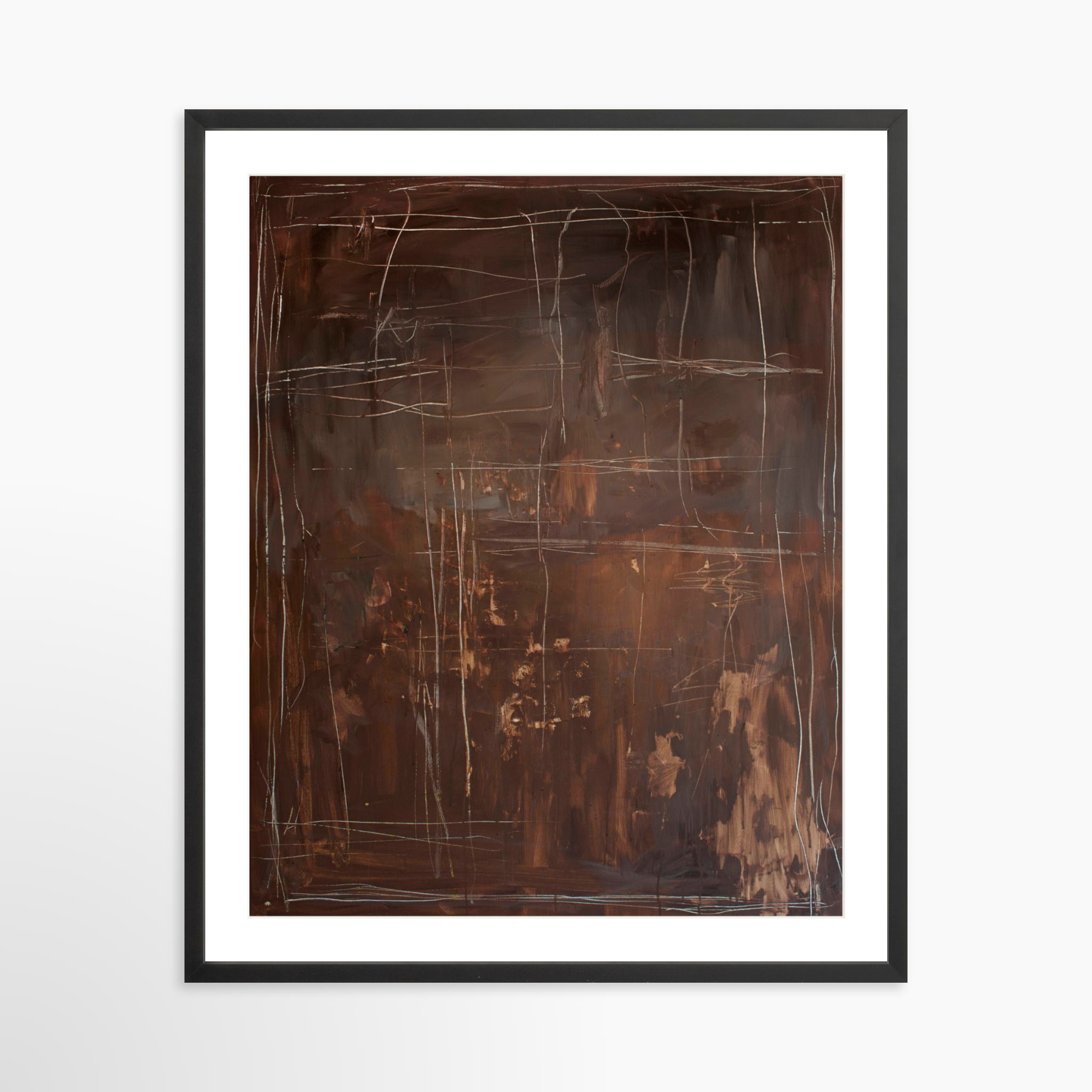 24x30 / Black Frame + White Mat