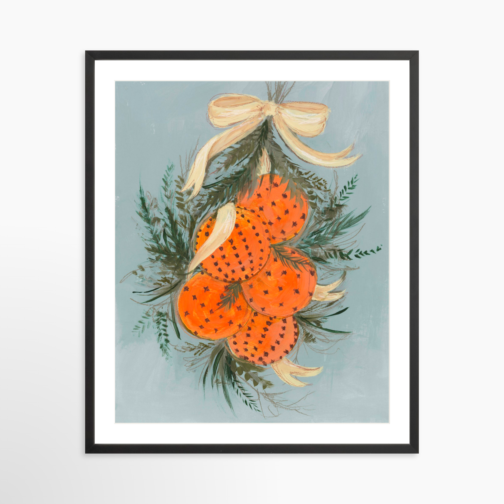 24x30 / Black Frame + White Mat