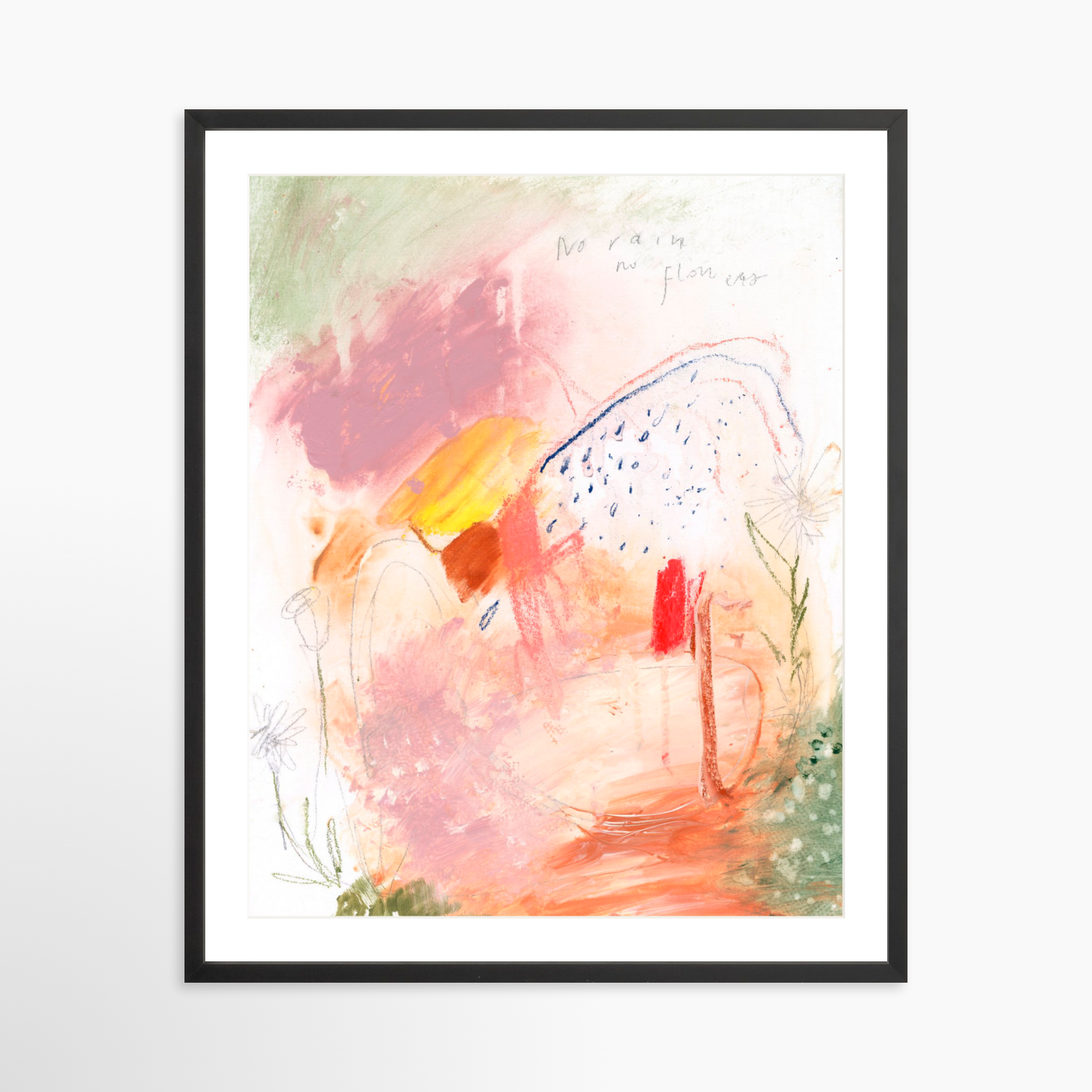 24x30 / Black Frame + White Mat