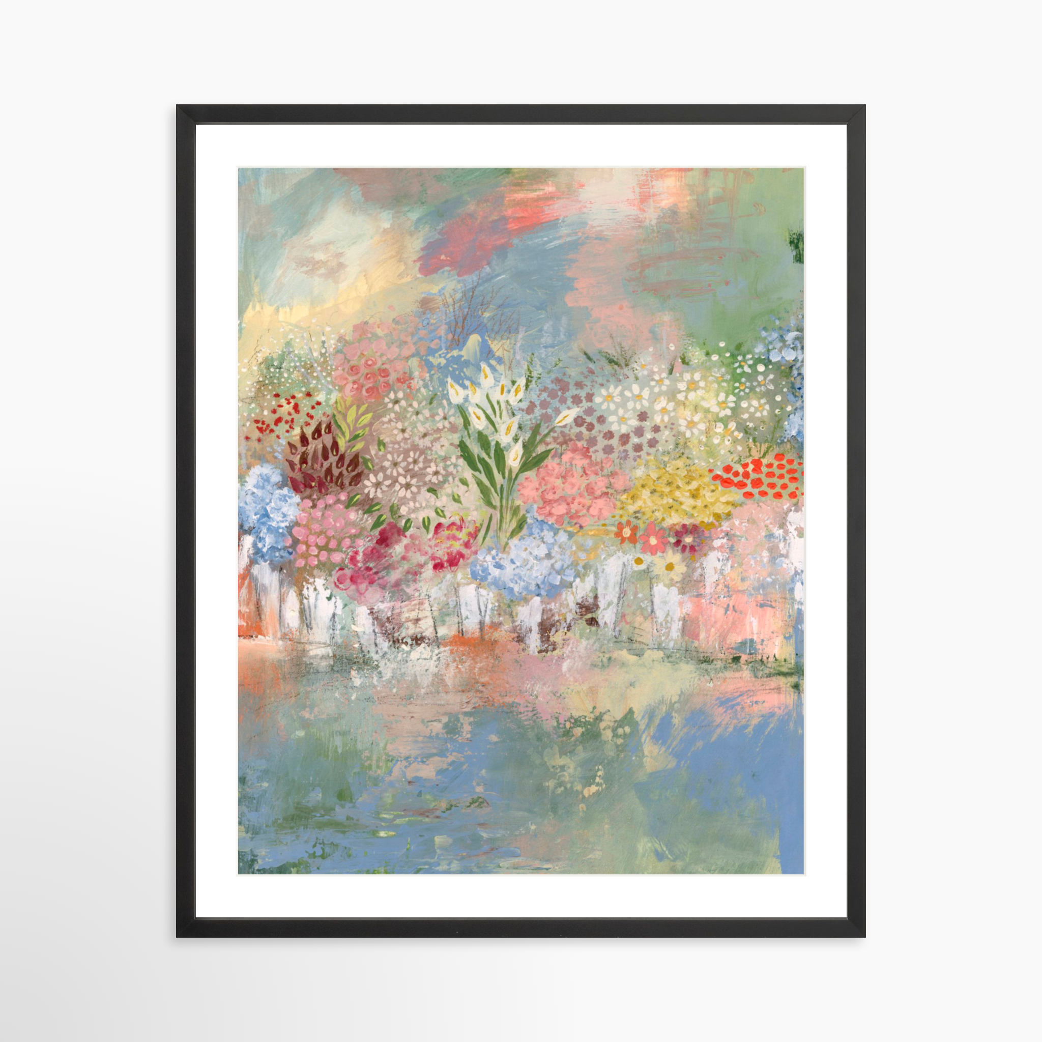 24x30 / Black Frame + White Mat