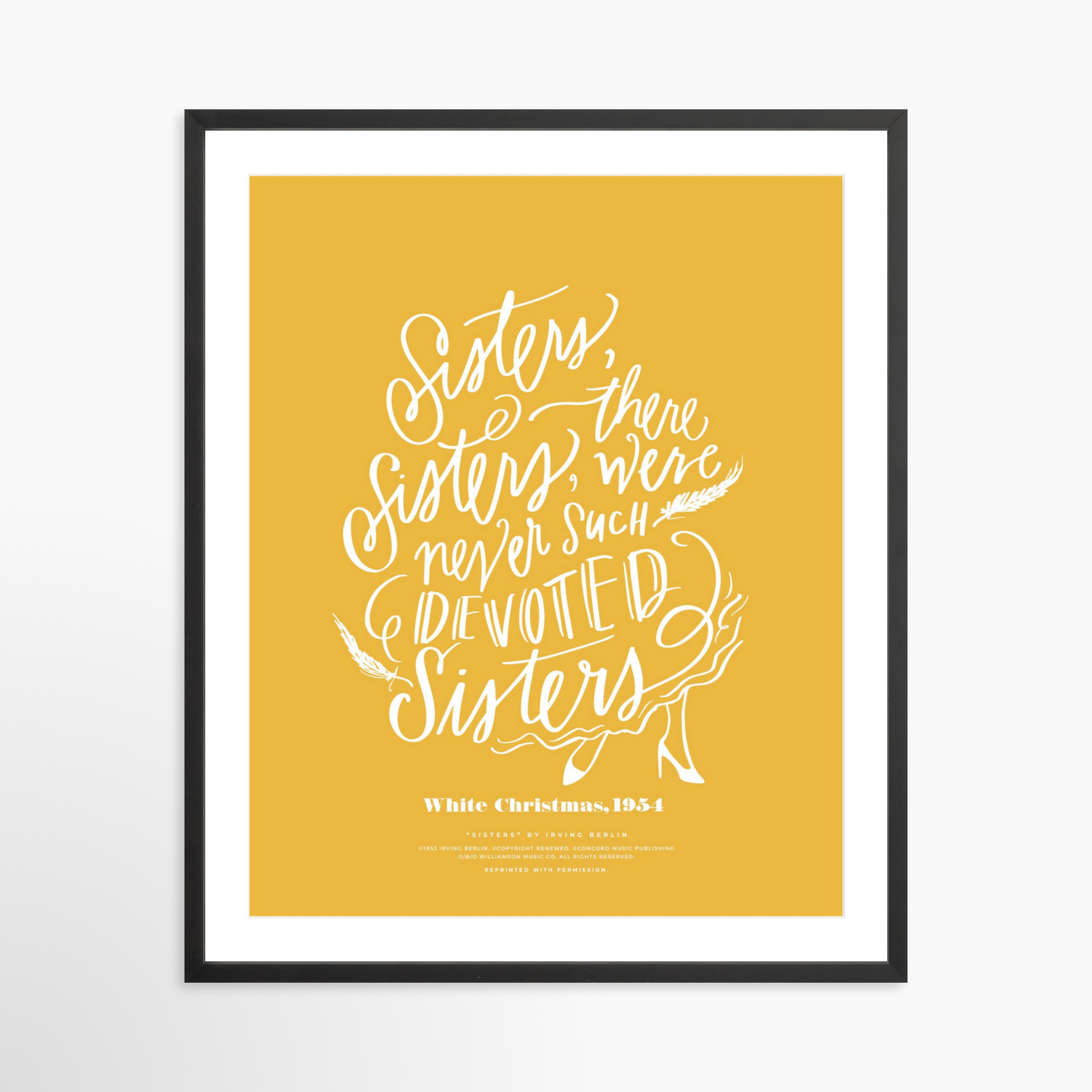 24x30 / Black Frame + White Mat