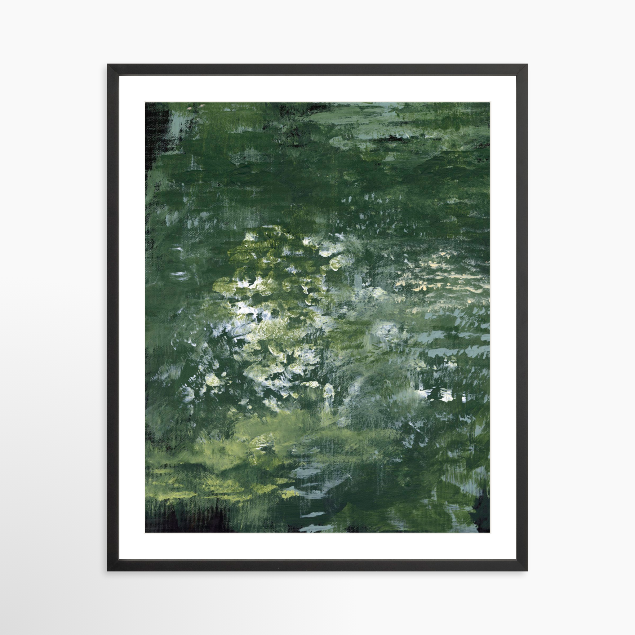 24x30 / Black Frame + White Mat