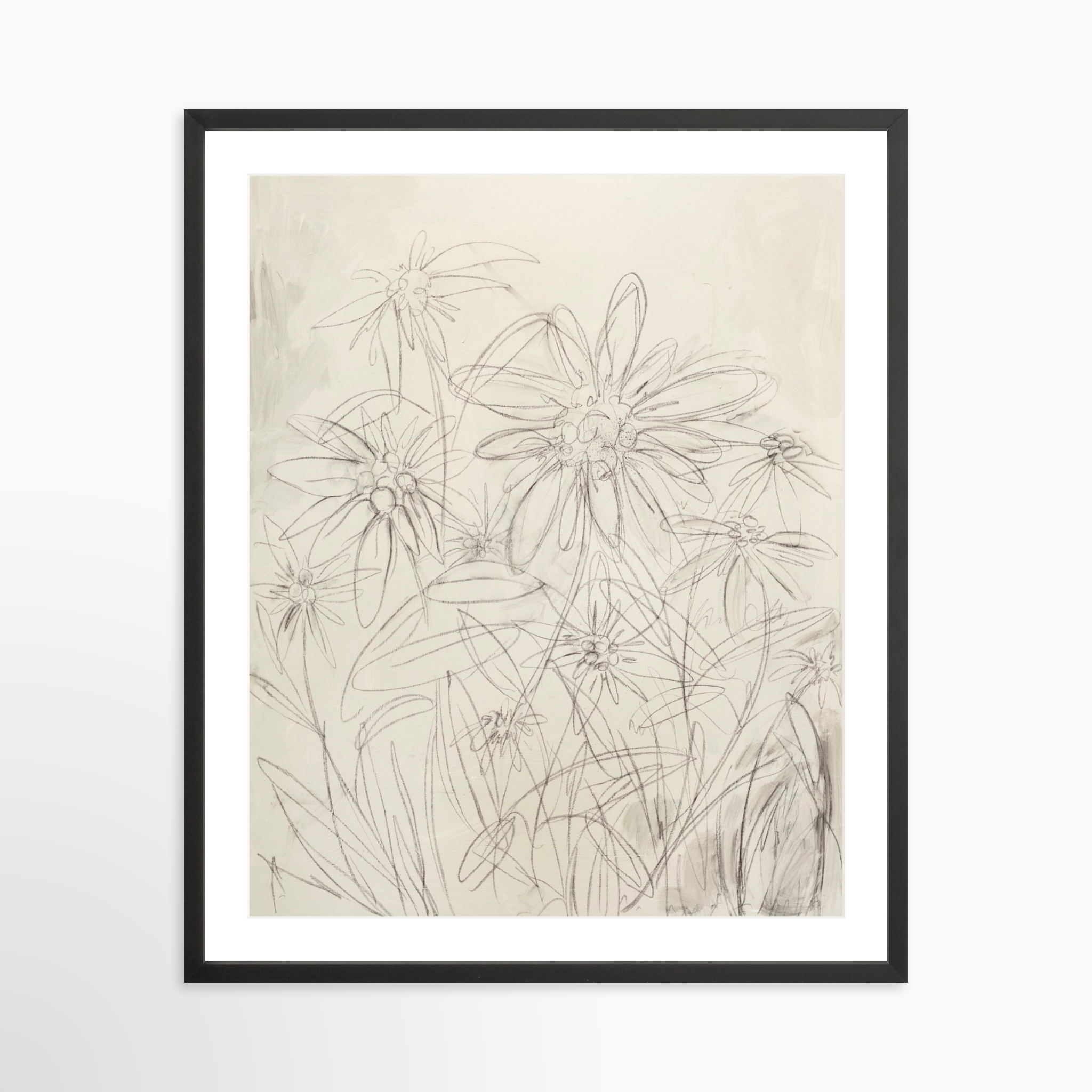 24x30 / Black Frame + White Mat