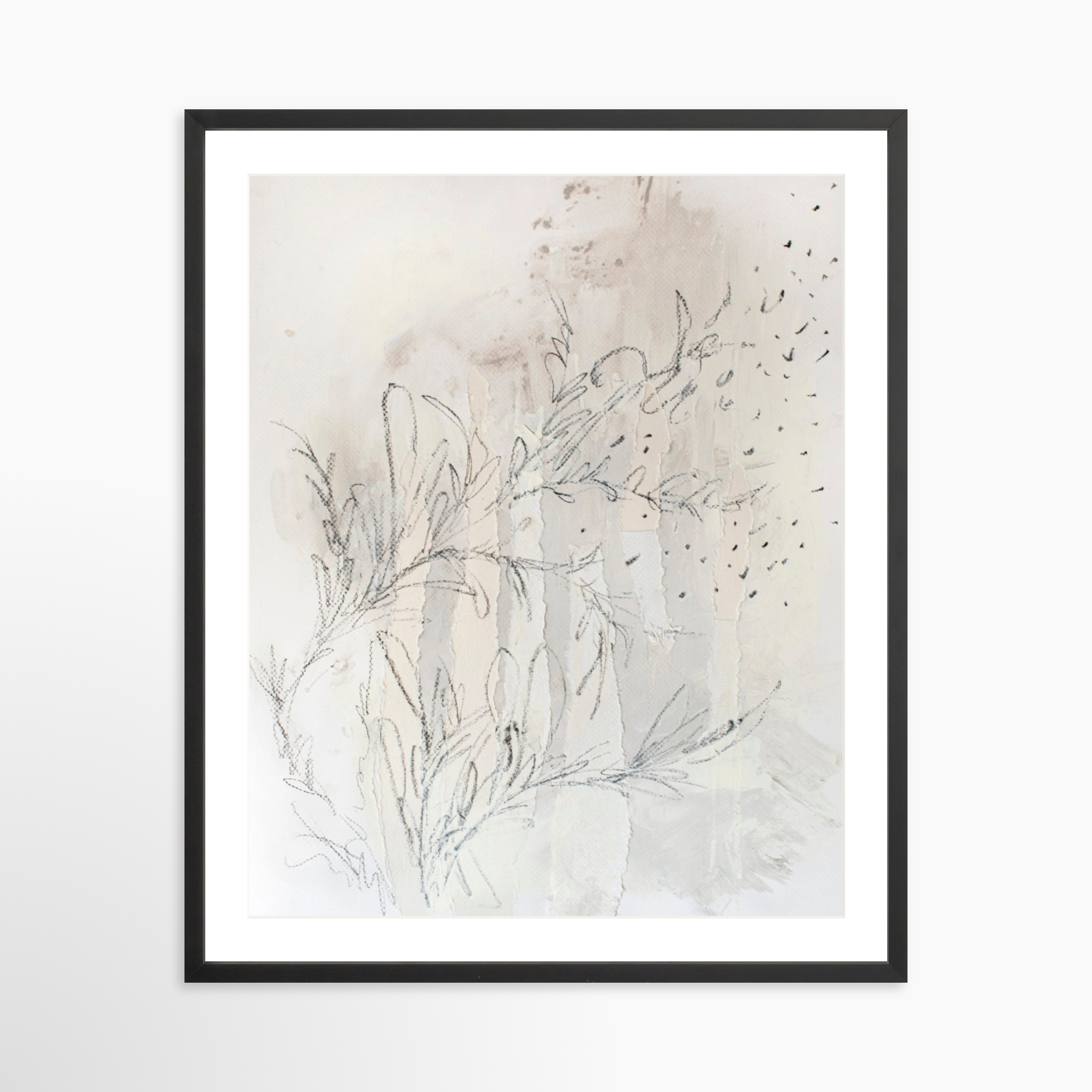 24x30 / Black Frame + White Mat