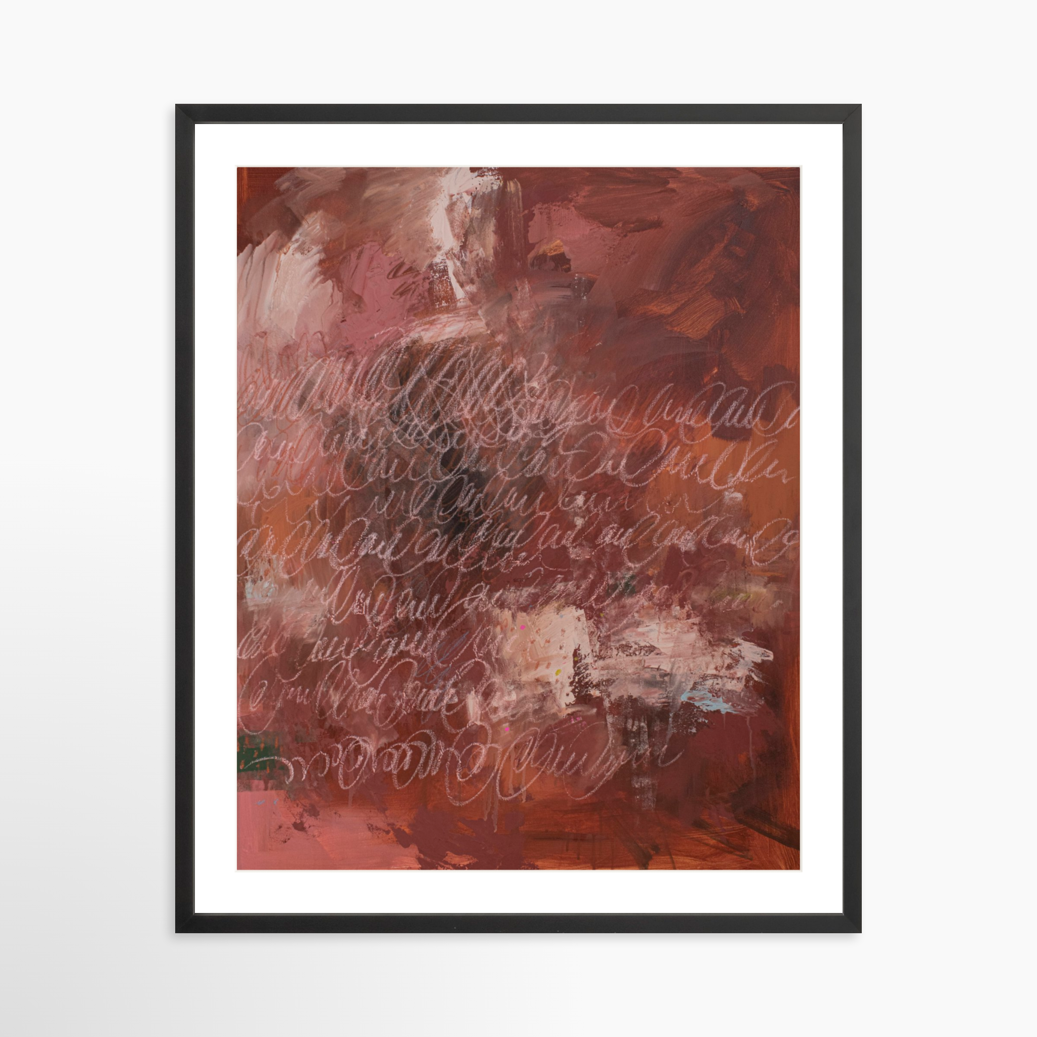 24x30 / Black Frame + White Mat