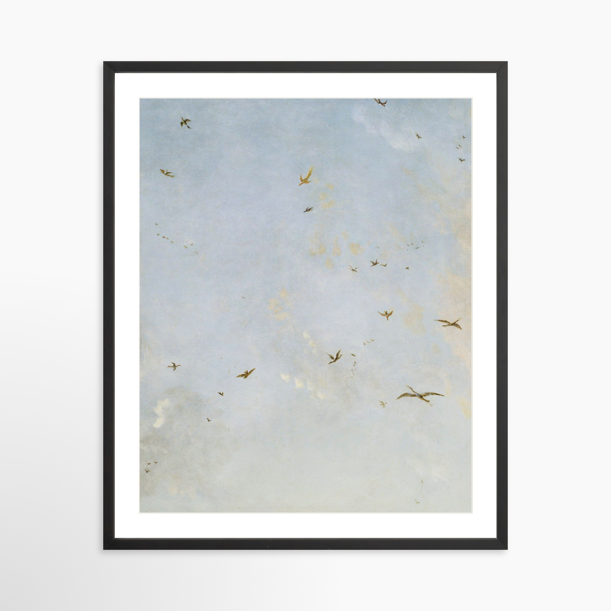 24x30 / Black Frame + White Mat