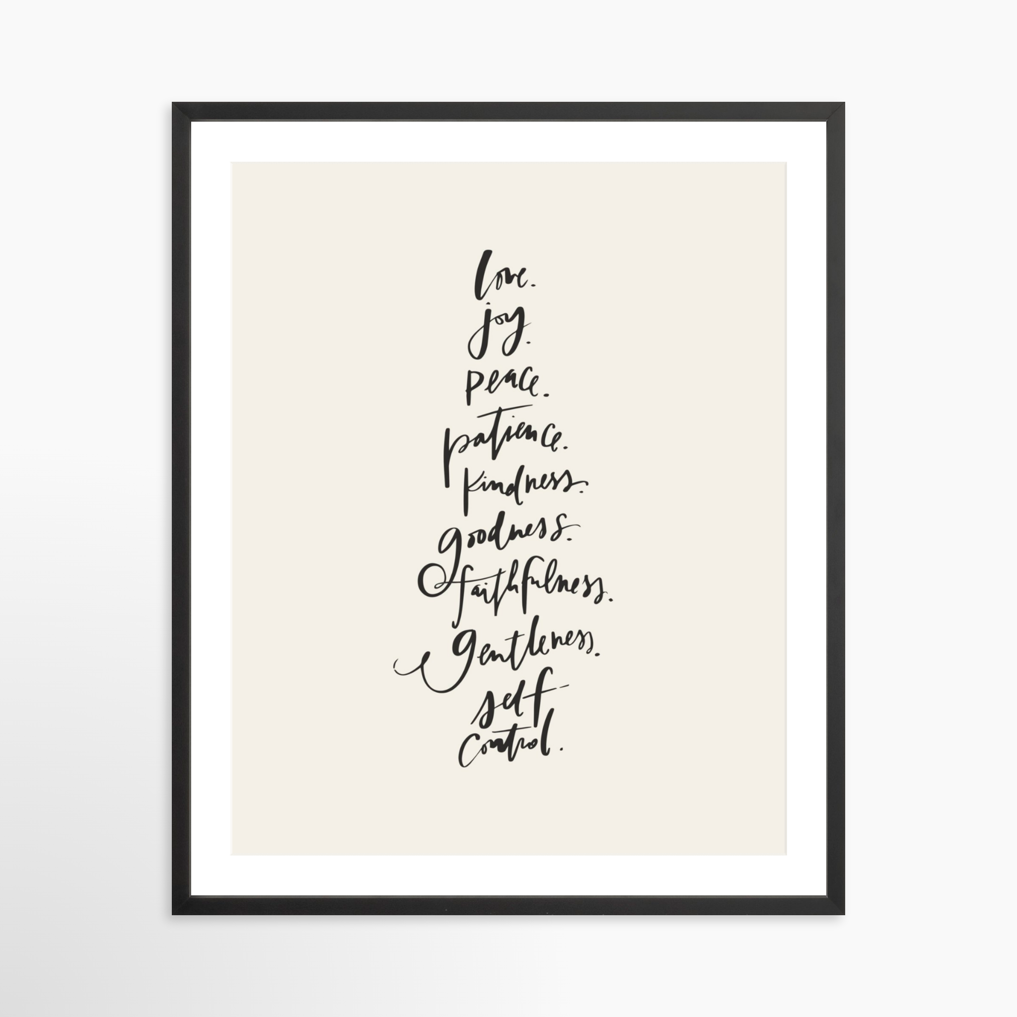 24x30 / Black Frame + White Mat