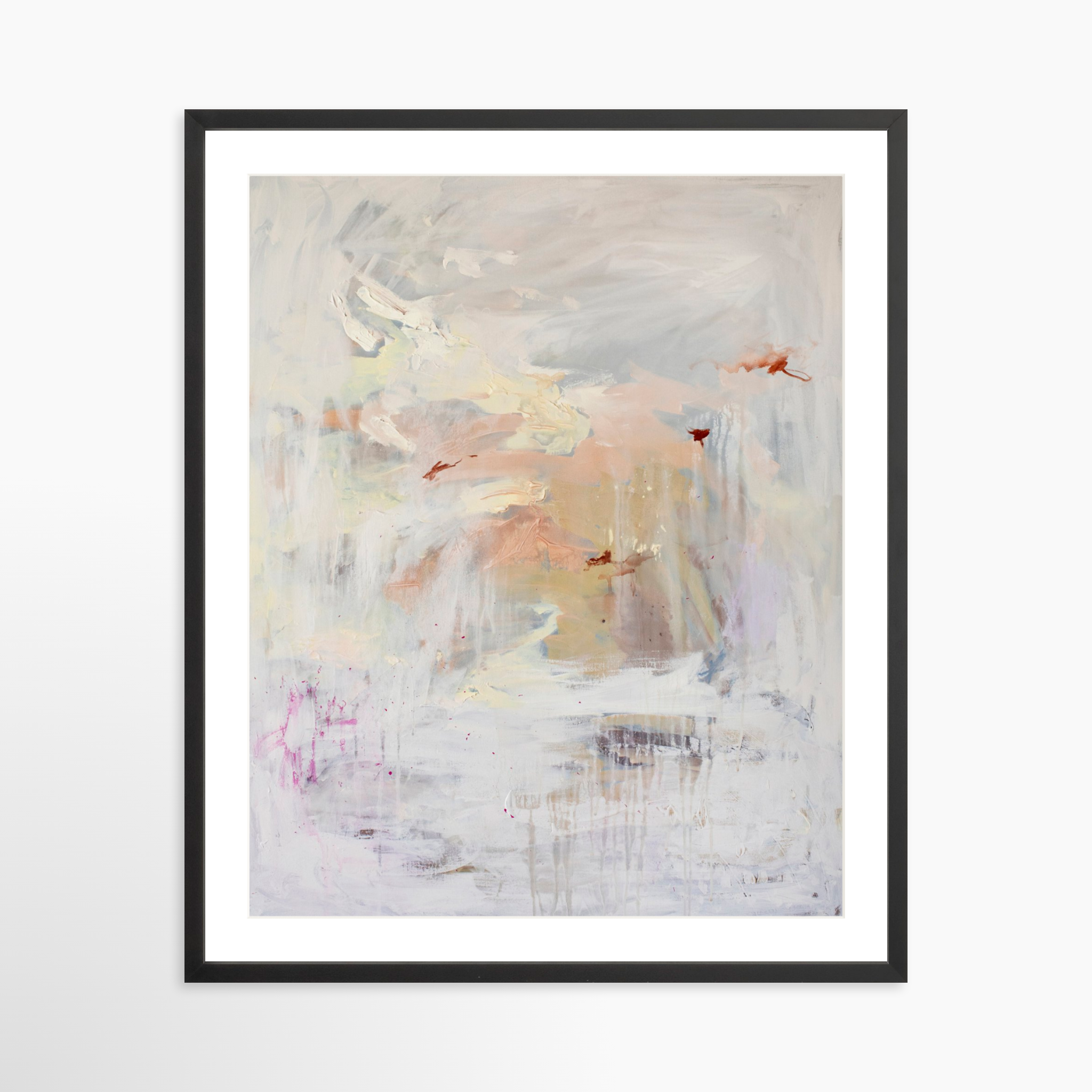 24x30 / Black Frame + White Mat