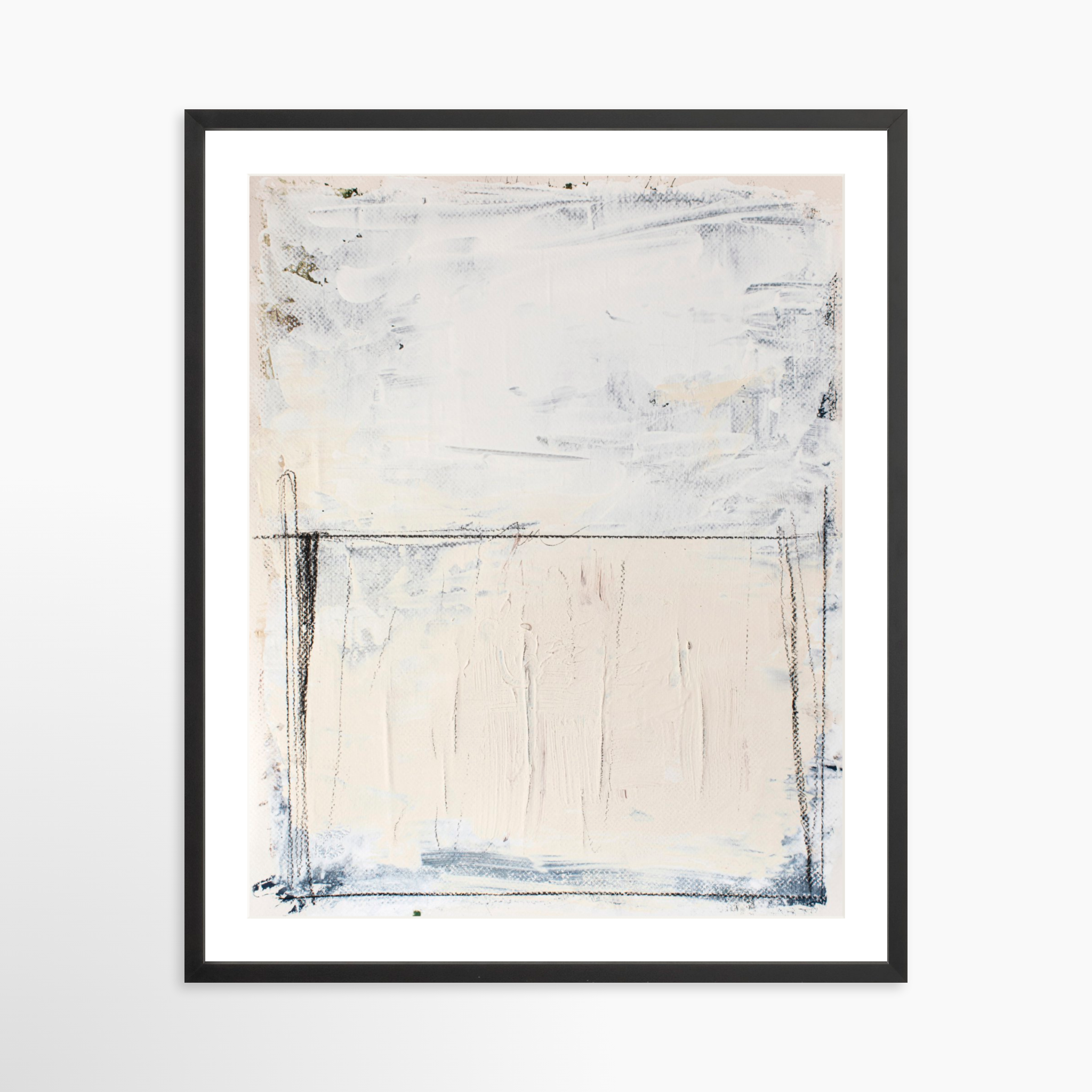24x30 / Black Frame + White Mat