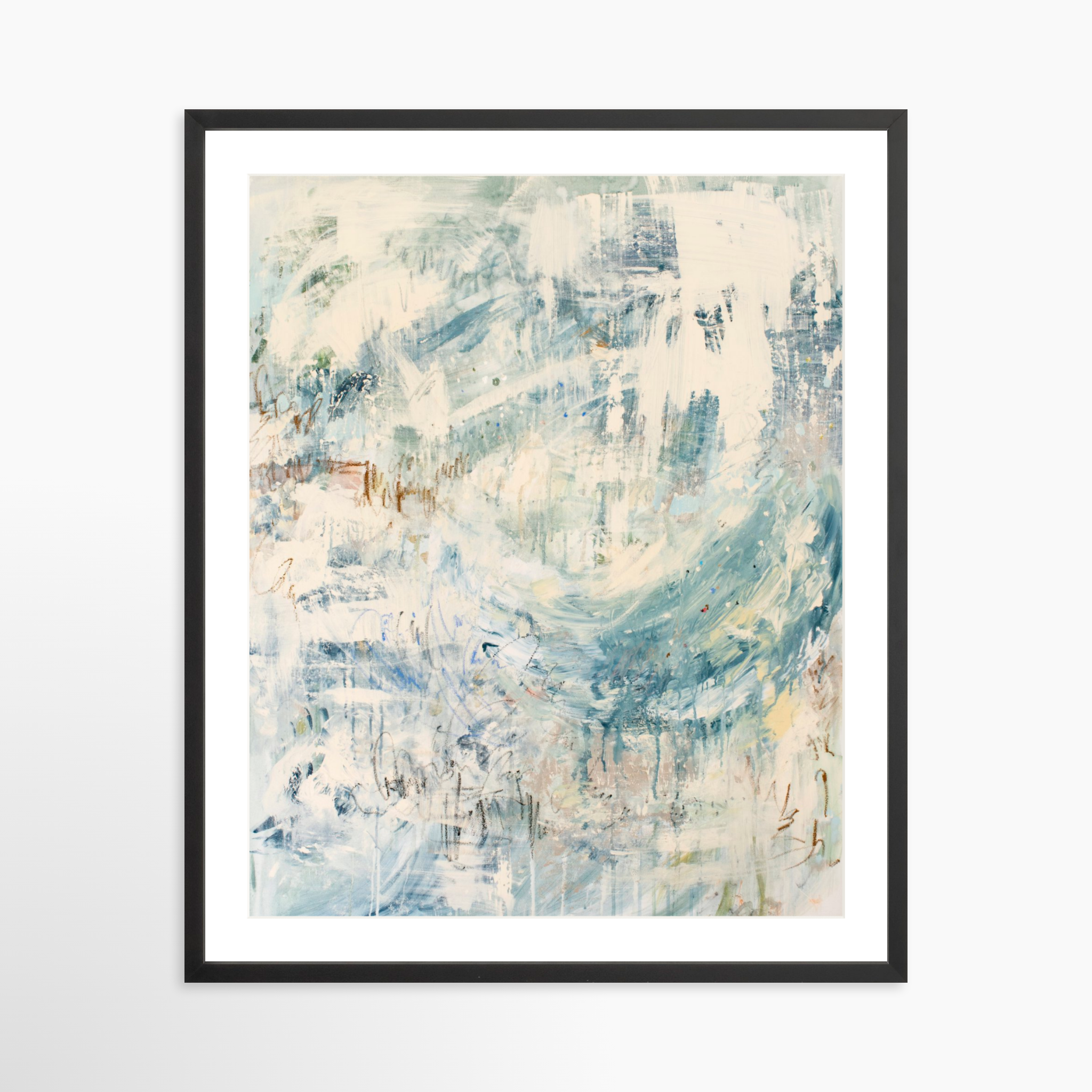24x30 / Black Frame + White Mat