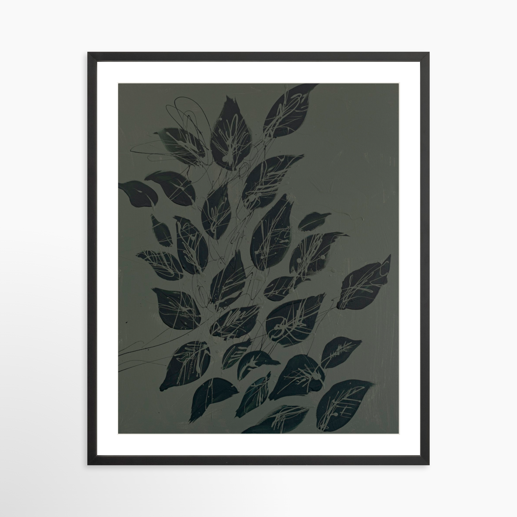 24x30 / Black Frame + White Mat