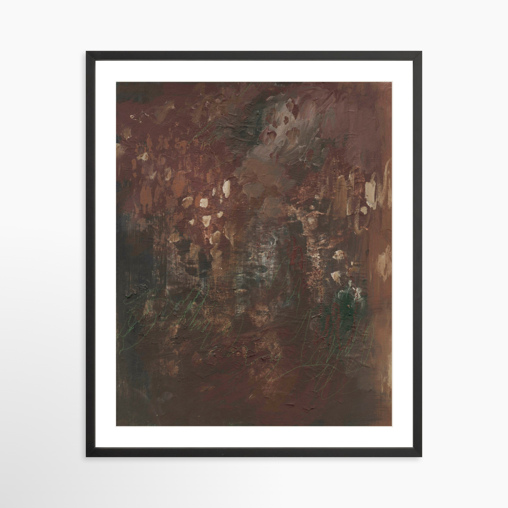 24x30 / Black Frame + White Mat