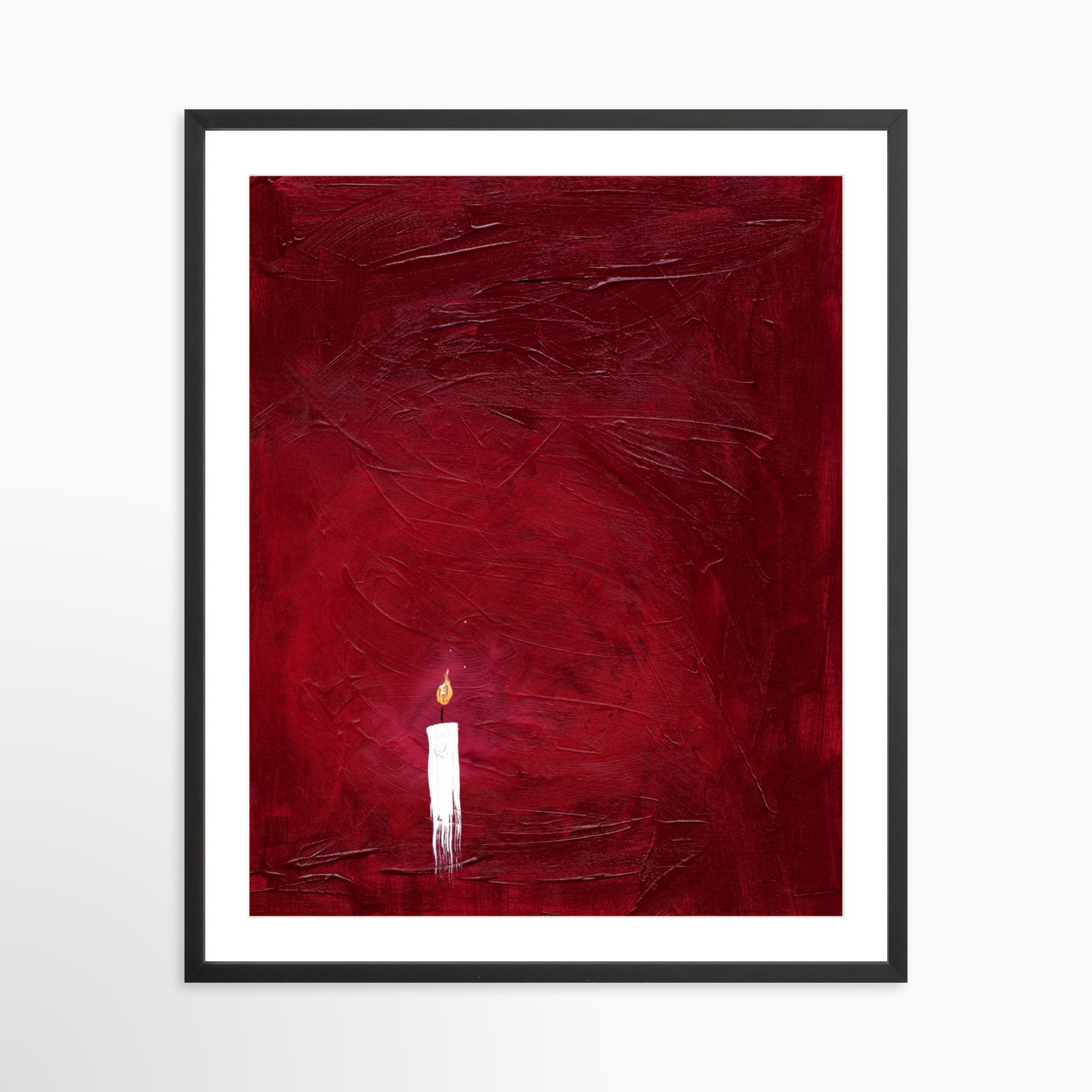 24x30 / Black Frame + White Mat