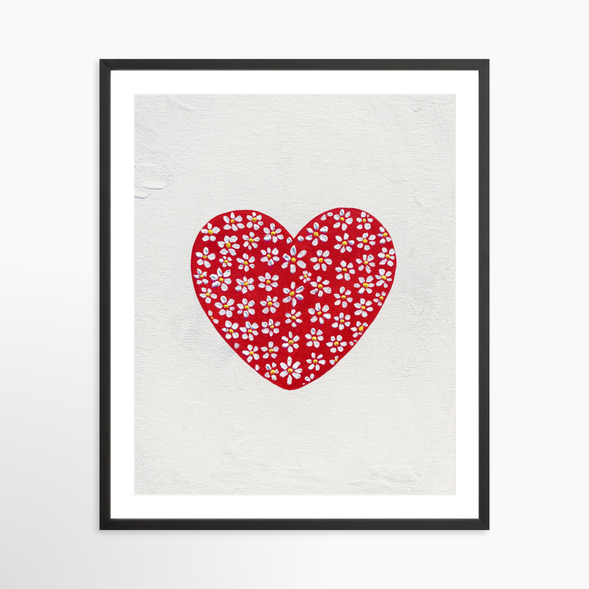 24x30 / Black Frame + White Mat