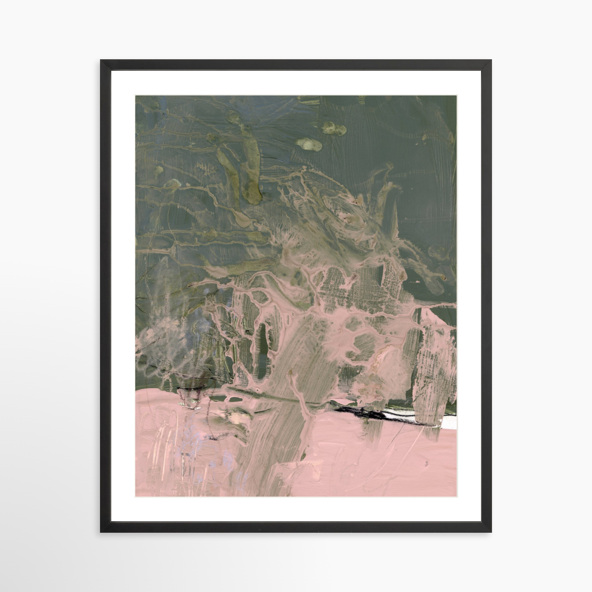 24x30 / Black Frame + White Mat