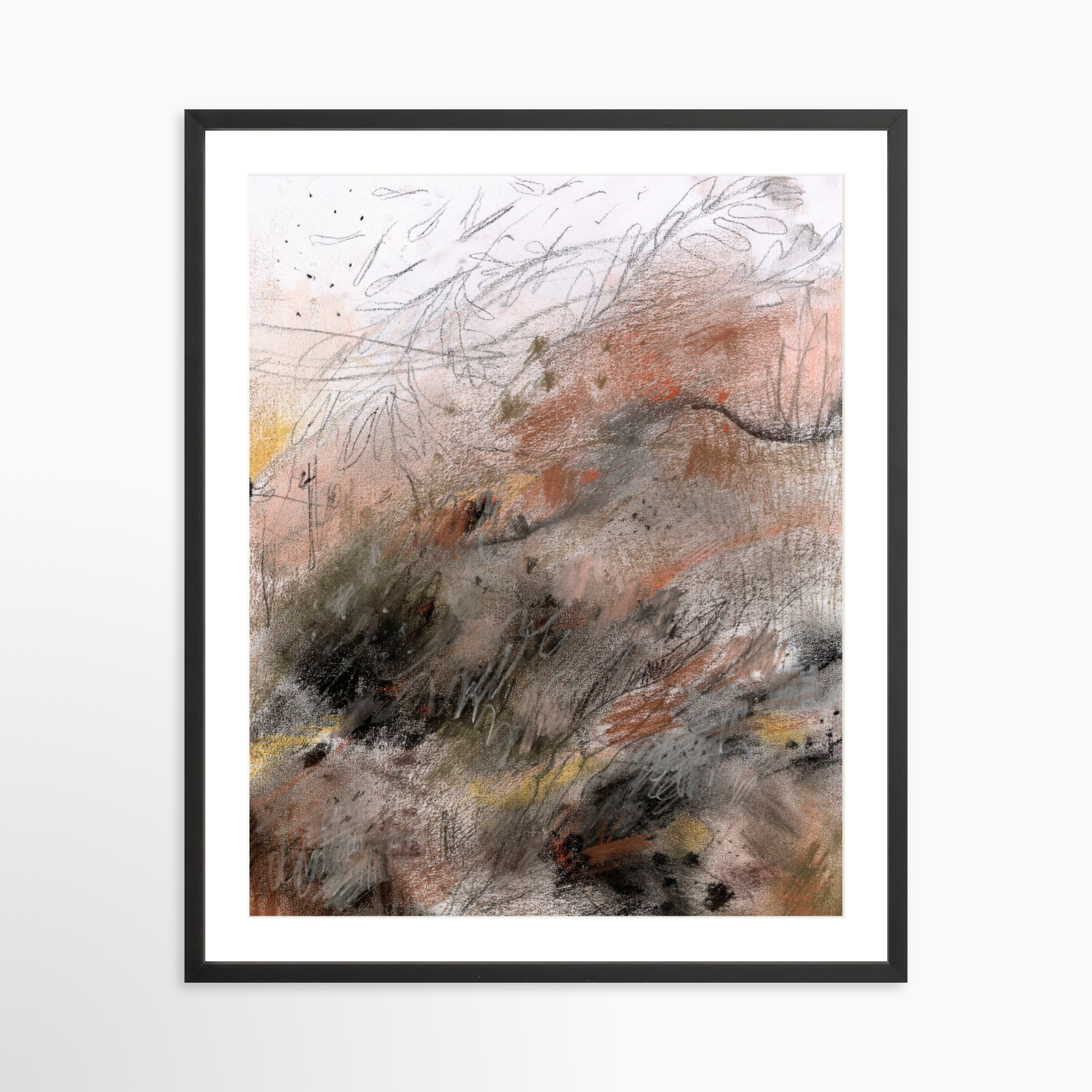 24x30 / Black Frame + White Mat