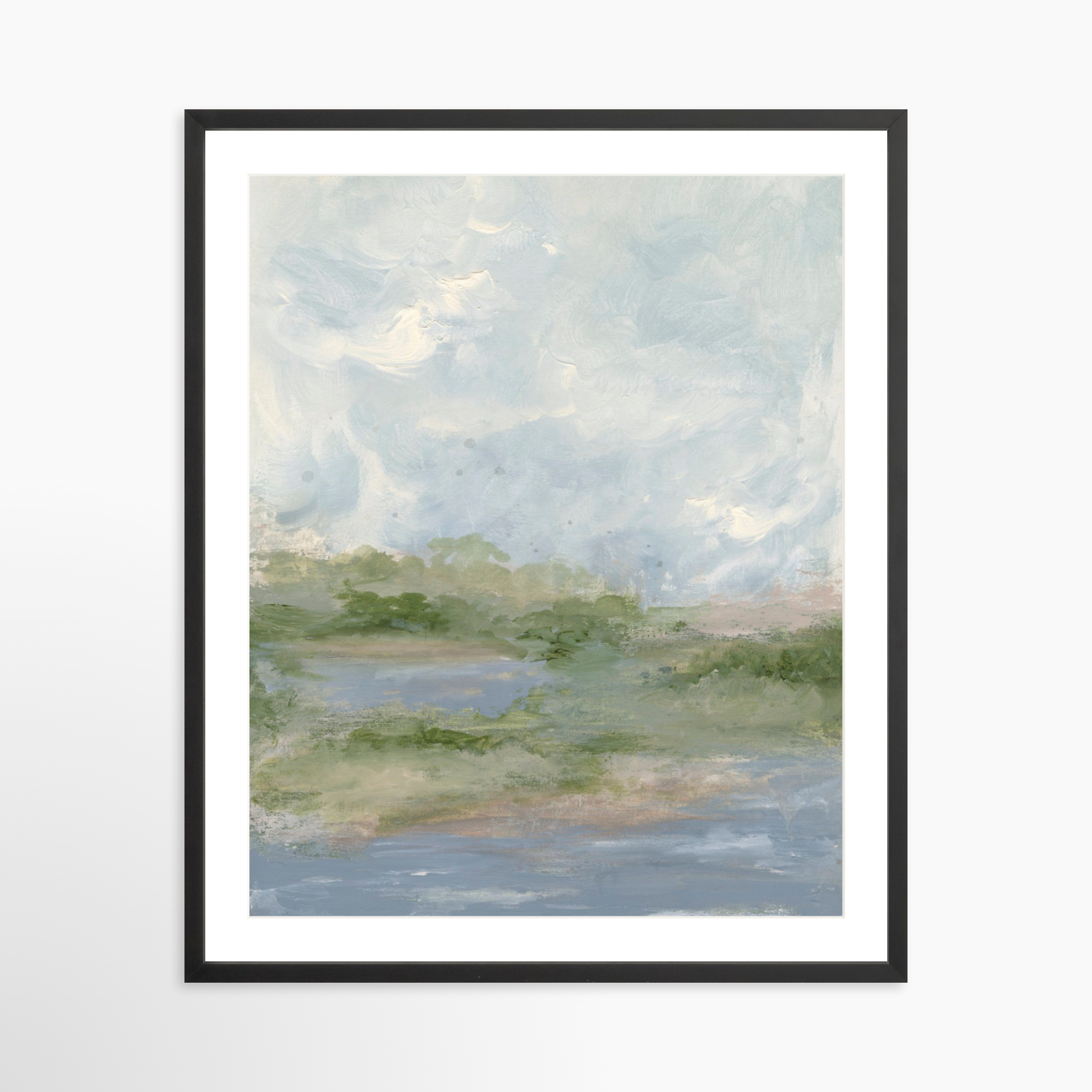 24x30 / Black Frame + White Mat