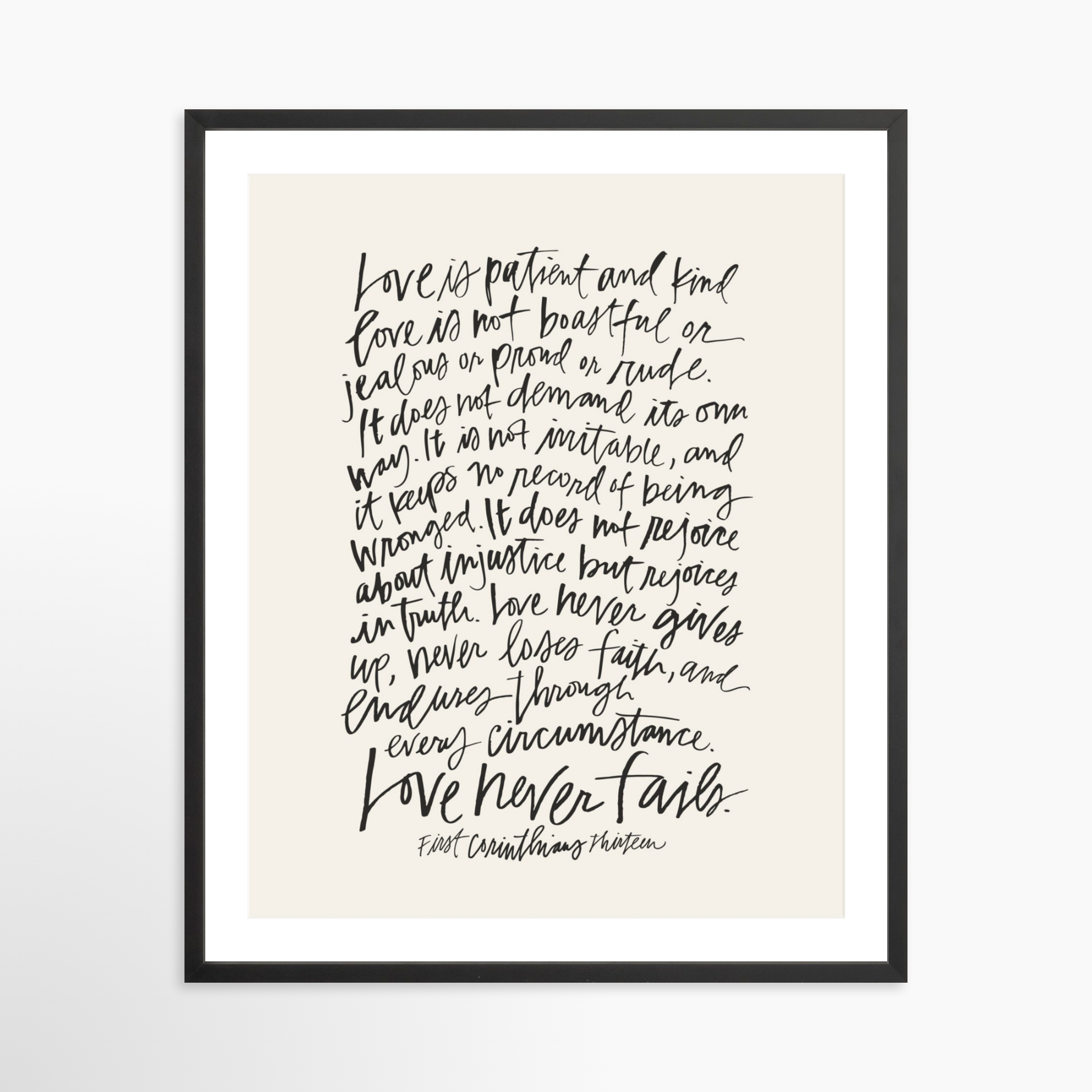 24x30 / Black Frame + White Mat