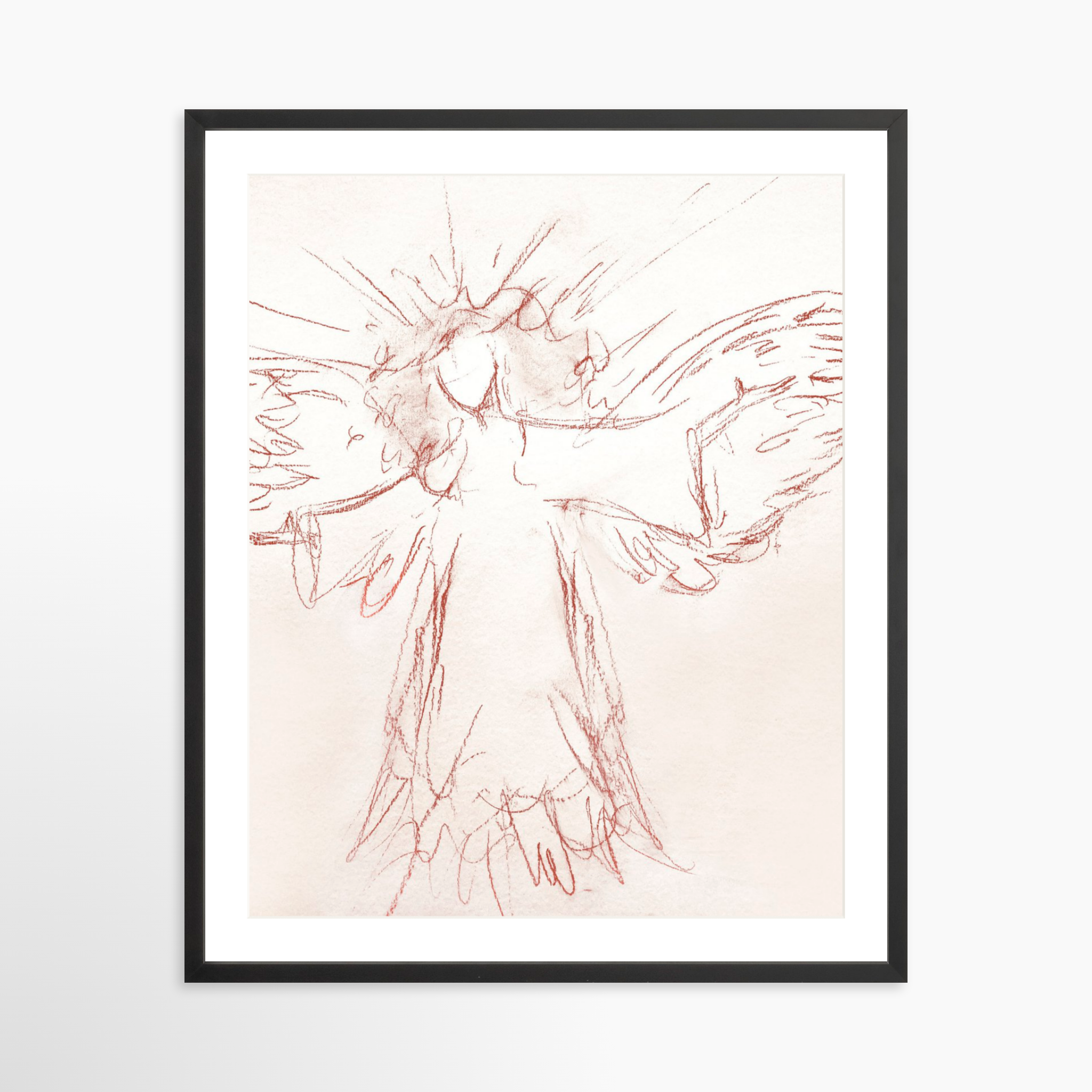 24x30 / Black Frame + White Mat