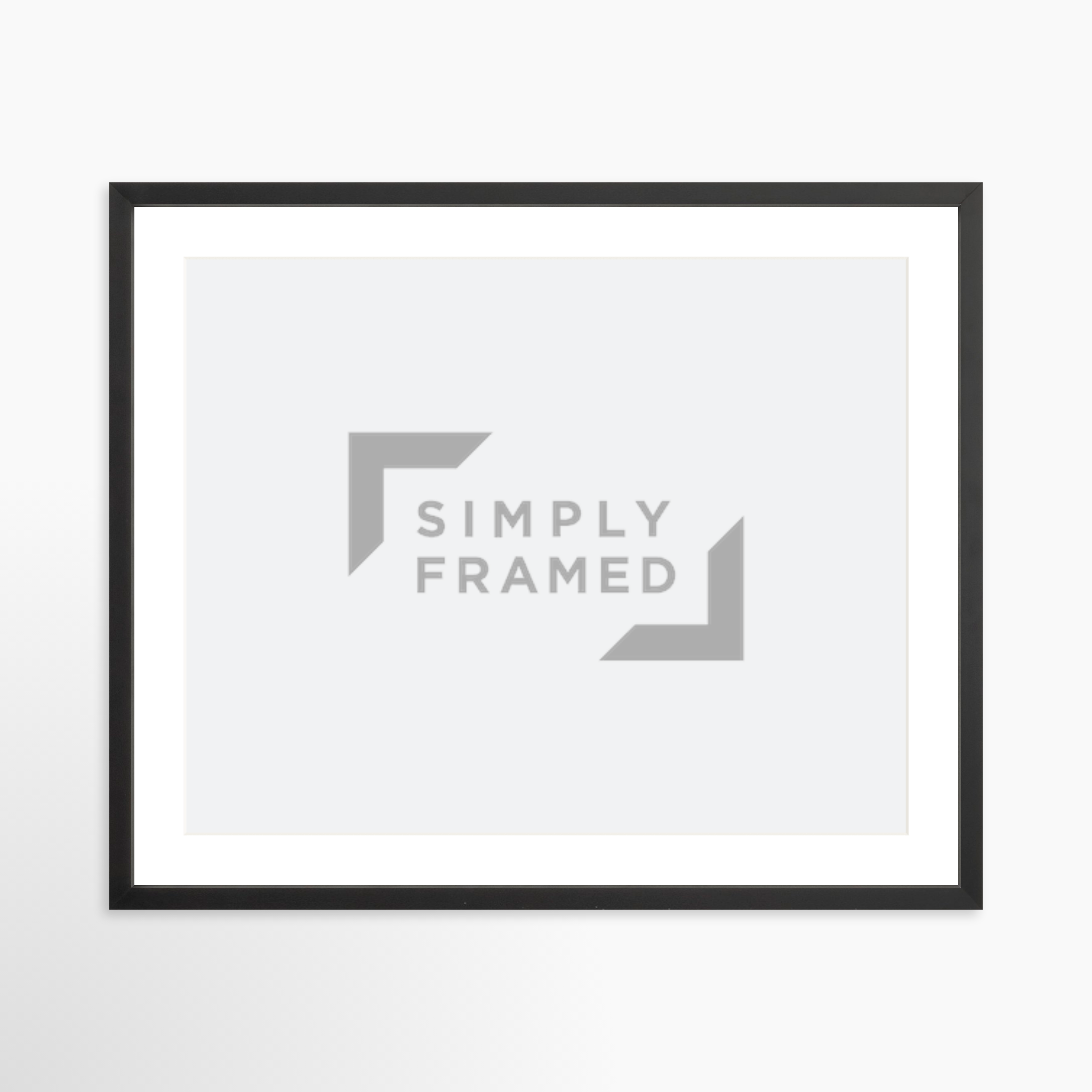 25x20 / Black Frame + White Mat