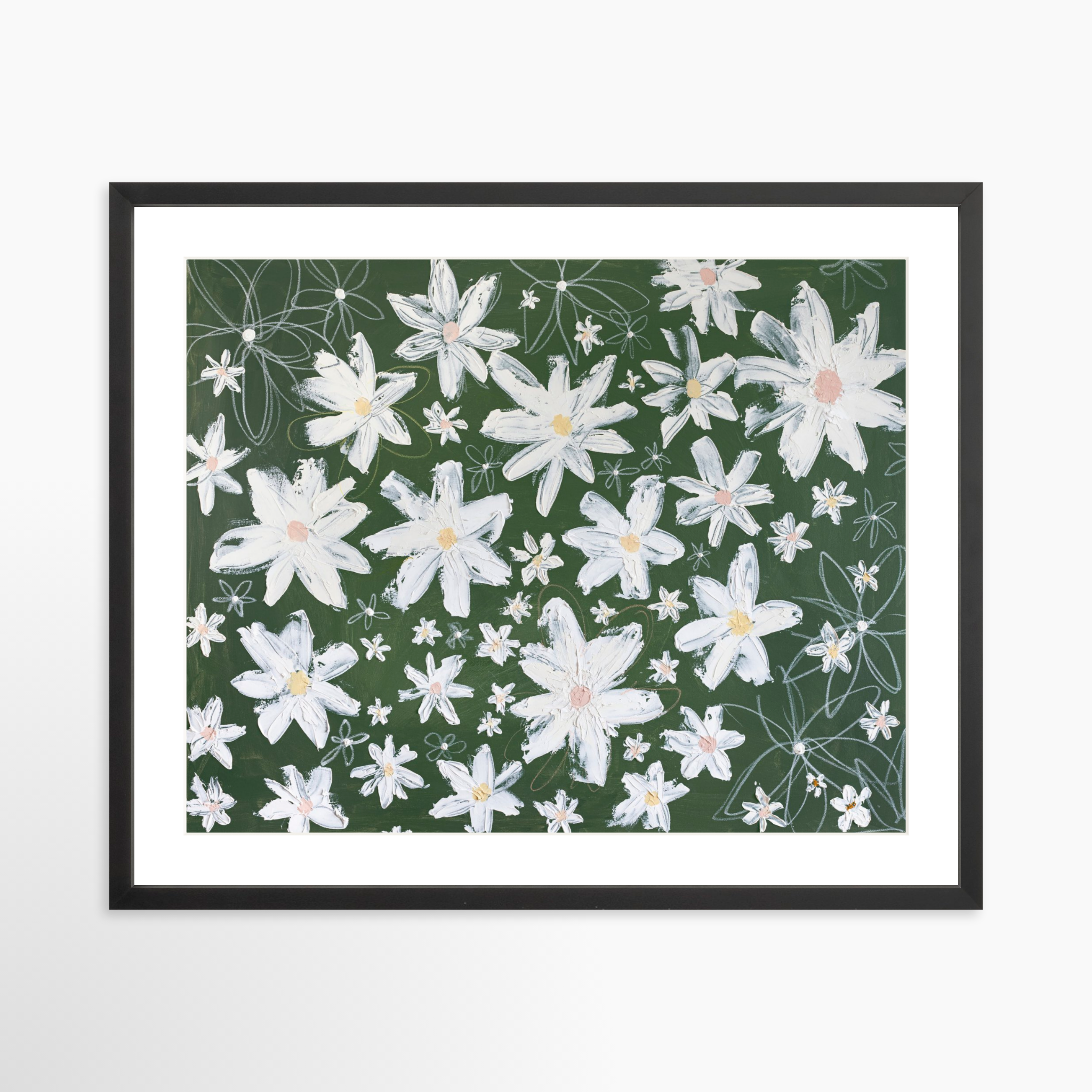 25x20 / Black Frame + White Mat