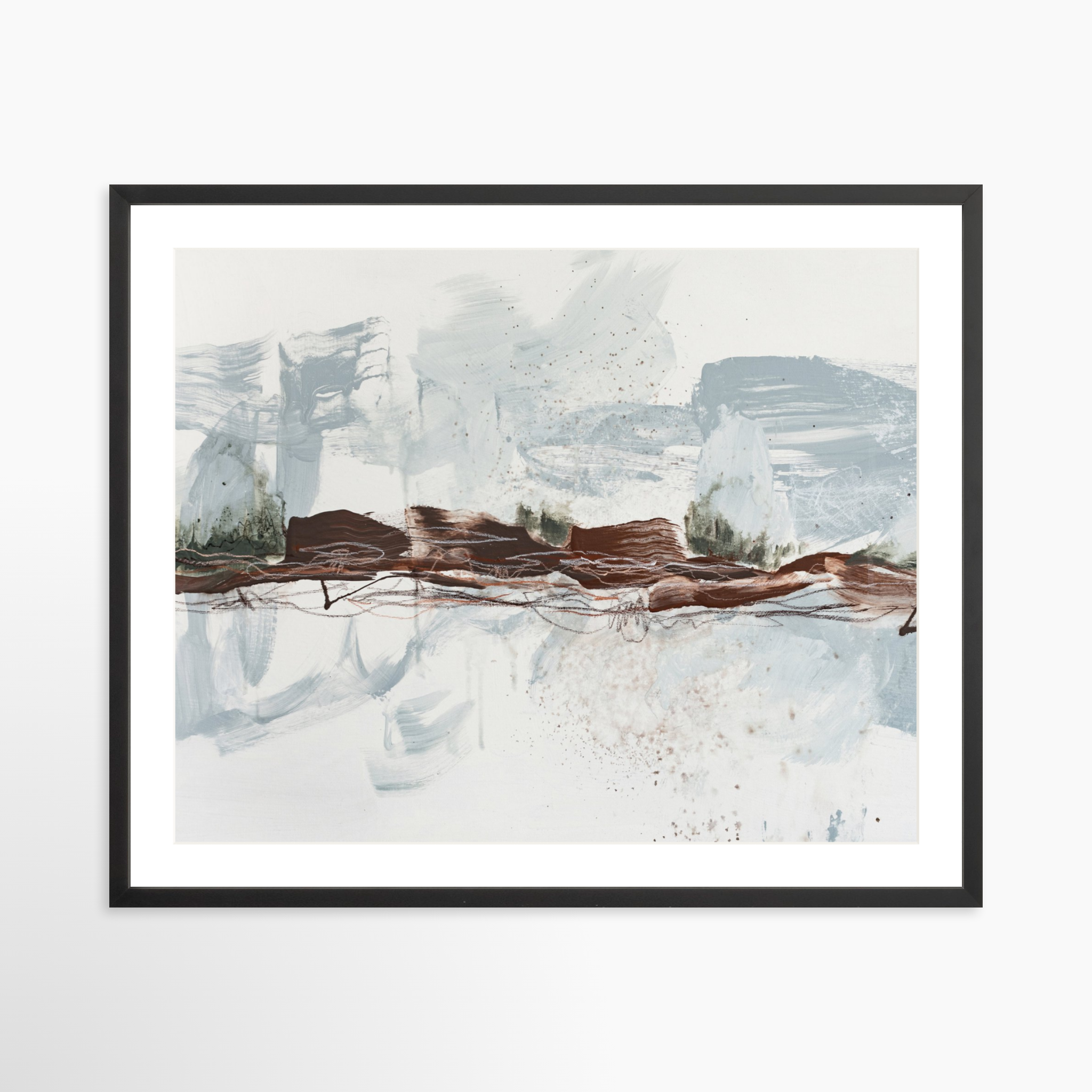 30x24 / Black Frame + White Mat