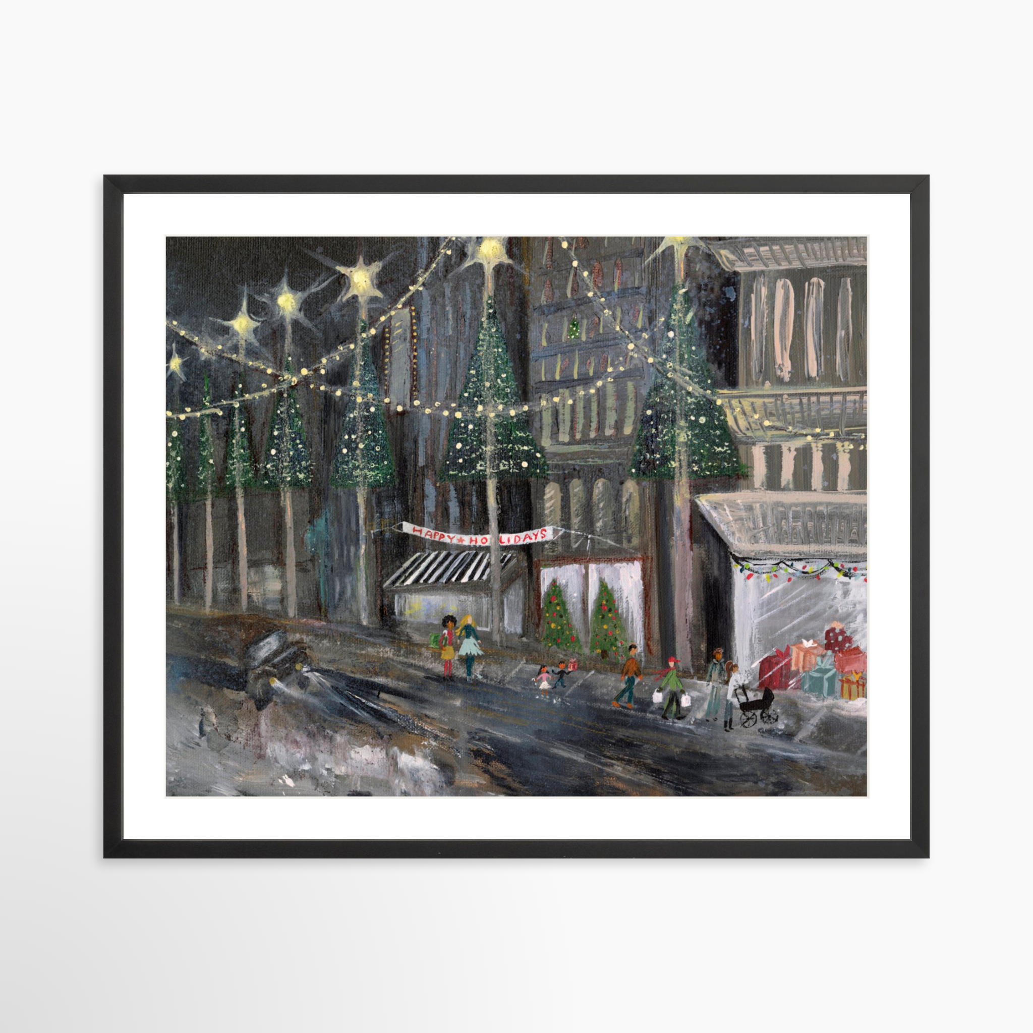 30x24 / Black Frame + White Mat