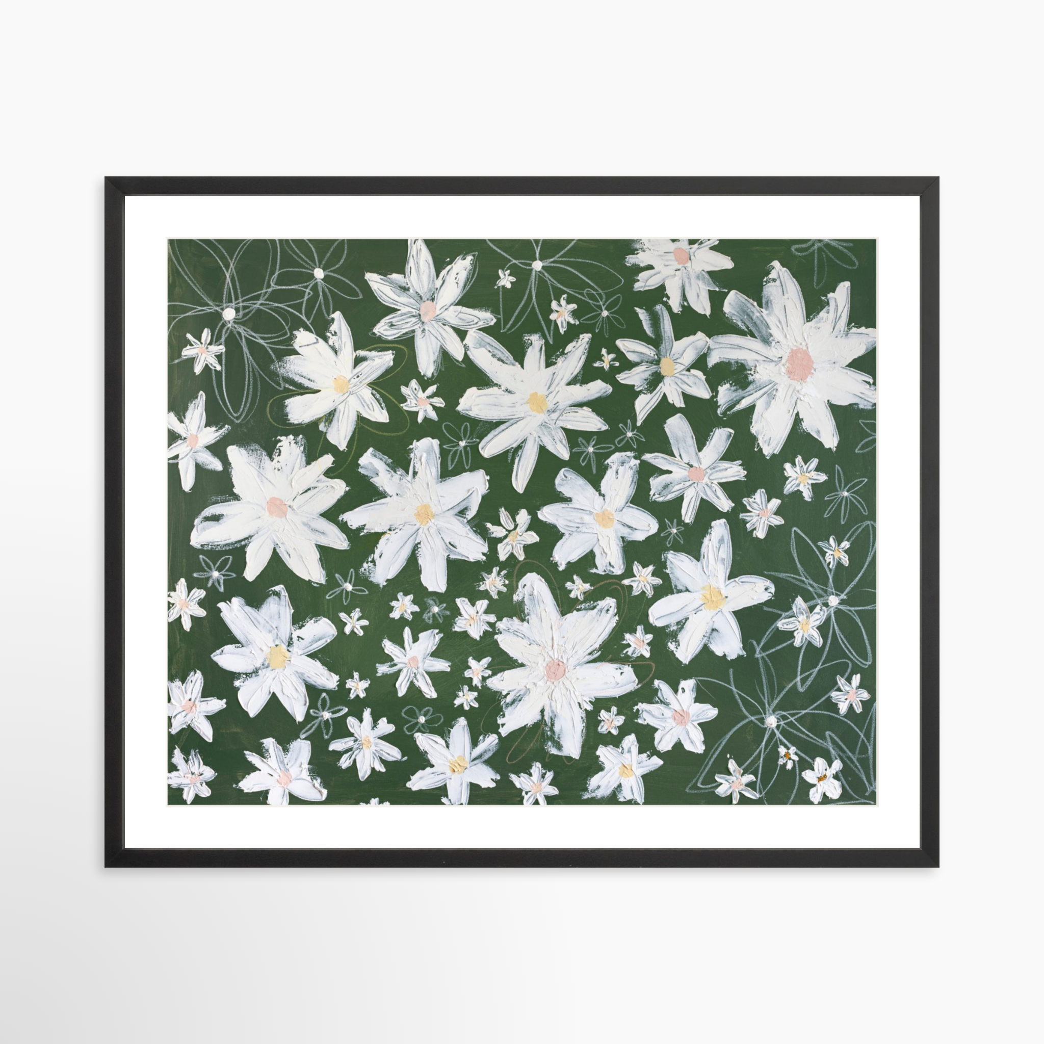 30x24 / Black Frame + White Mat
