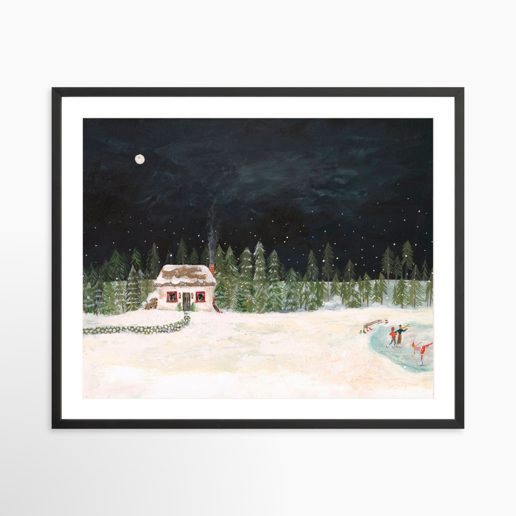 30x24 / Black Frame + White Mat