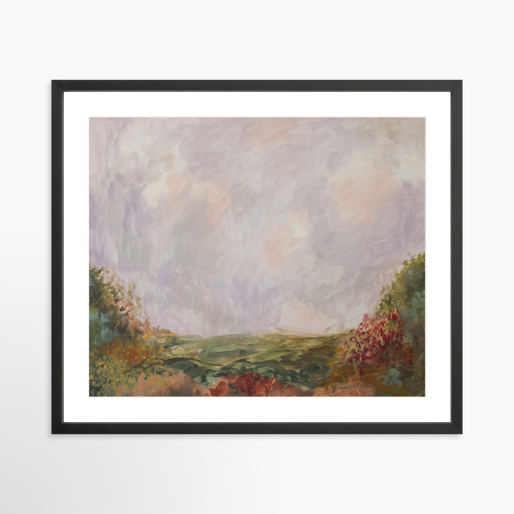 24x20 / Black Frame + White Mat