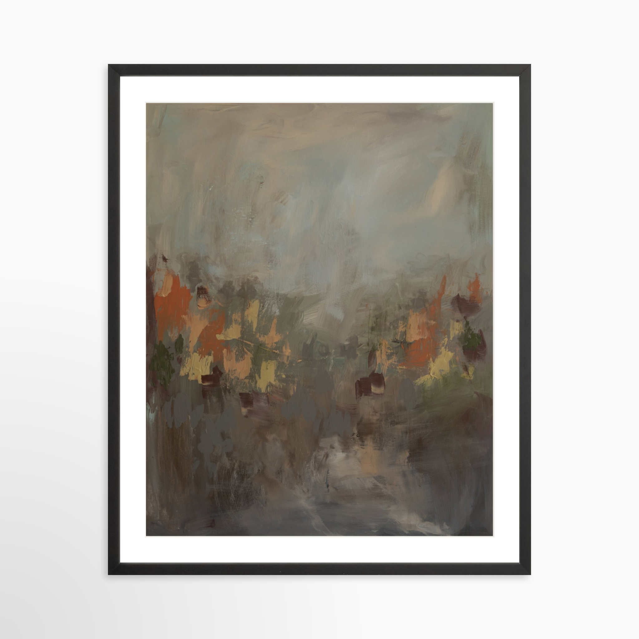 24x30 / Black Frame + White Mat