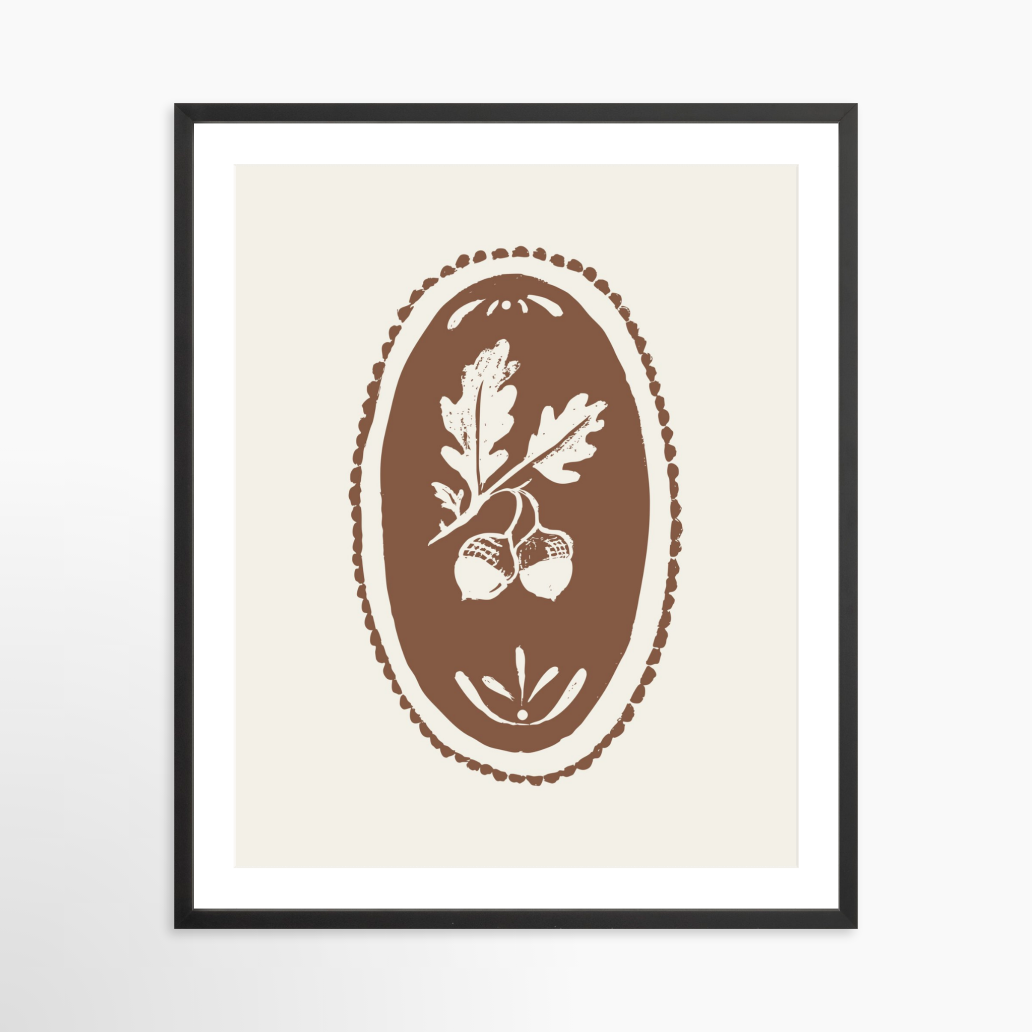 24x30 / Black Frame + White Mat